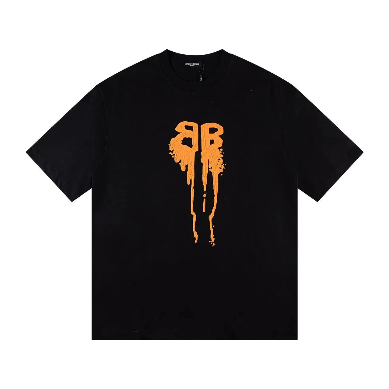 🅿️146 Style: 2026 new Balenciaga short-sleeved T-shirt Material: High version 300g double yarn combed cotton Size: S～XL Color: Black Style number: H1053