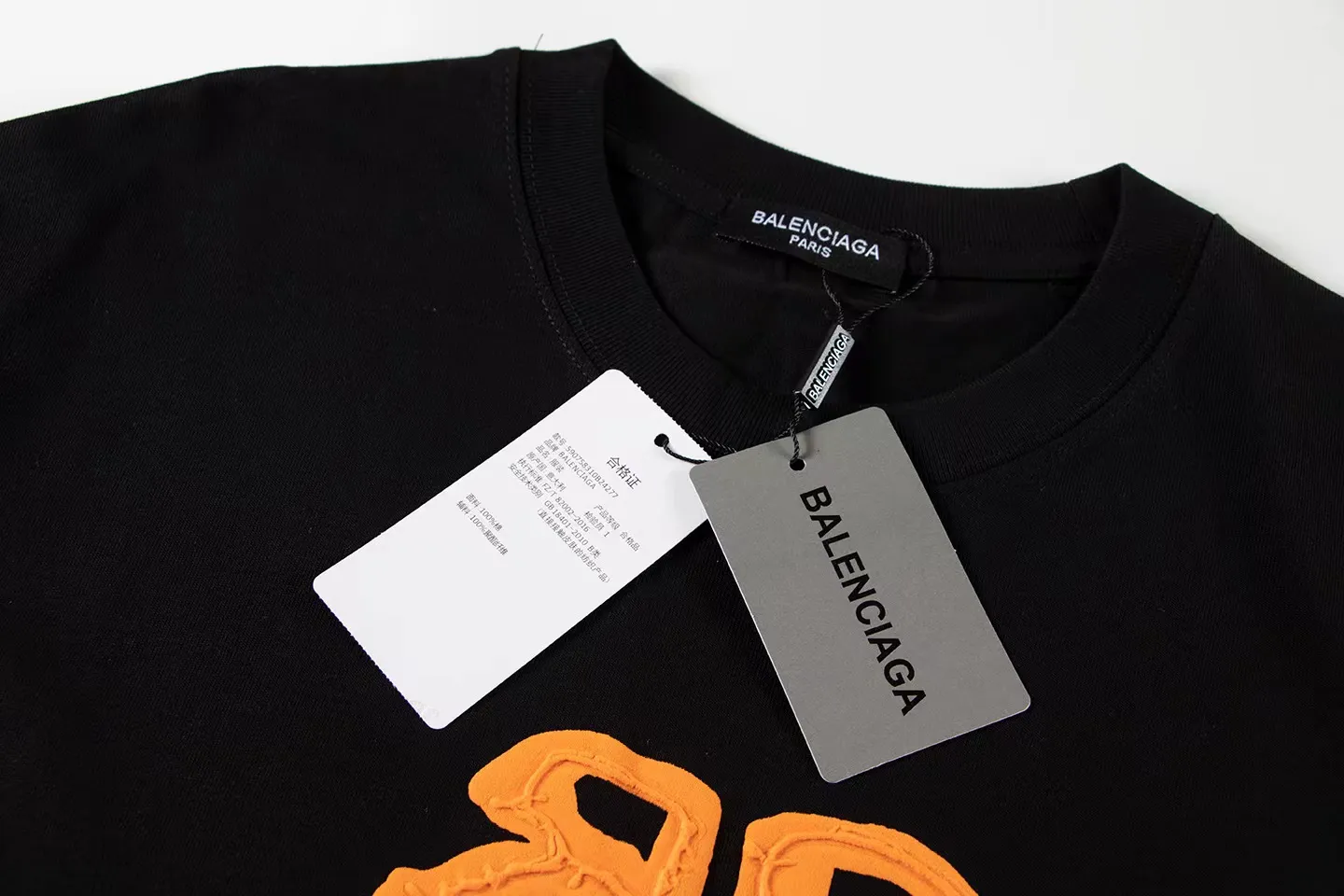 🅿️146 Style: 2026 new Balenciaga short-sleeved T-shirt Material: High version 300g double yarn combed cotton Size: S～XL Color: Black Style number: H1053