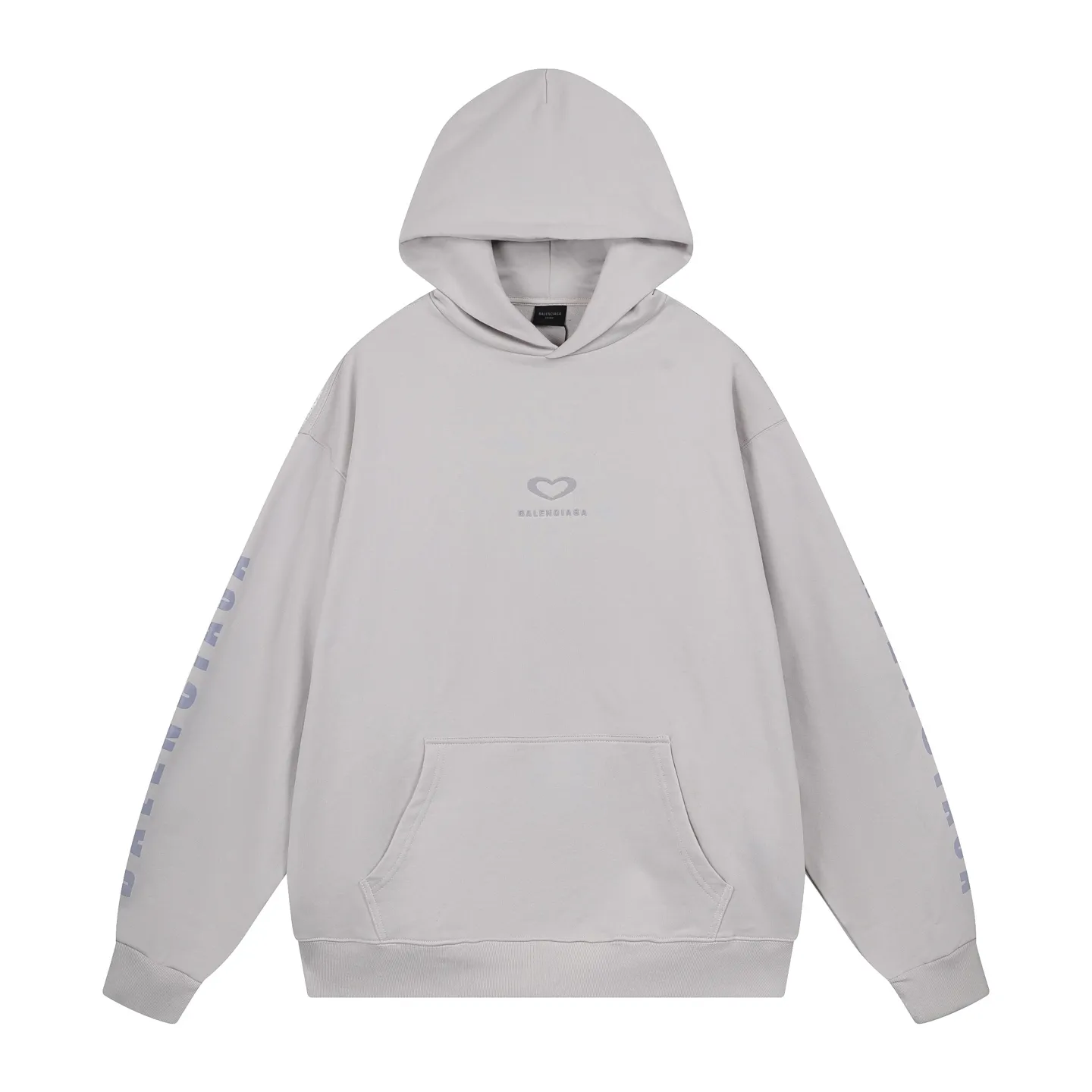 🅿️320 real photos [Top version. Official website quality] BALENCI*GA/Paris.SS25 latest model, limited edition for Chinese Valentine's Day in Paris, hooded sweatshirt with love LOGO embroidery on the front and love LOGO printing on the back, synchronized with brick cabinets. Genuine products are developed at the first time, welcome to compare! The fabric is made of Paris ZP custom-woven and dyed cotton sweatshirt. Weighing 460 grams, the cloth surface is clean. The cloth pattern is clear, soft and comfortable. The threads are dyed with no color difference. The embroidery is done using imported Tajima embroidery machines. The printing uses environmentally friendly imported rubber paddles. The letters are clear and the effect is three-dimensional. The version adopts OS loose shoulder design. Same style for men and women. Code: BL259968 Color: black, off-white Size: XS S M L