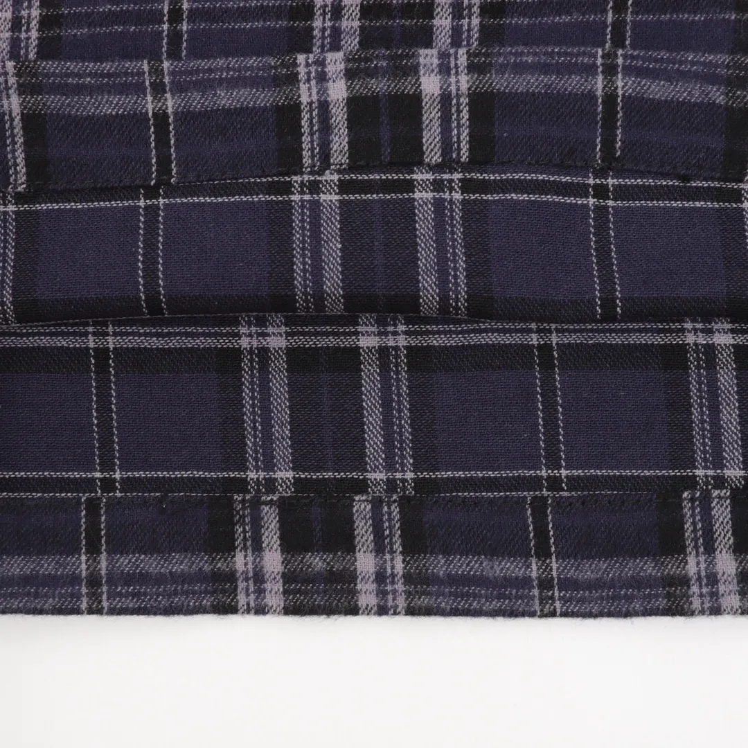 🅿️540 Balenciaga BLCG 25FW blue plaid appliqué suit trousers, light luxury, a must-have item for daily commuting for men and women, correct version, welcome to compare, detailed features · Custom-developed plaid flannel fabric · OS silhouette design · Infrared laser alignment cutting process All alignment · Side diagonal pockets Hooded design · Open mold custom hardware zipper Double puller design · Tajima high-speed embroidery machine 200,000 appliqués · Washing process to enhance the feel · Diagonal pockets on the side of trousers · Pockets decorated with embroidery · Original main mark washed tag packaging Color: Picture color Size: 46-52