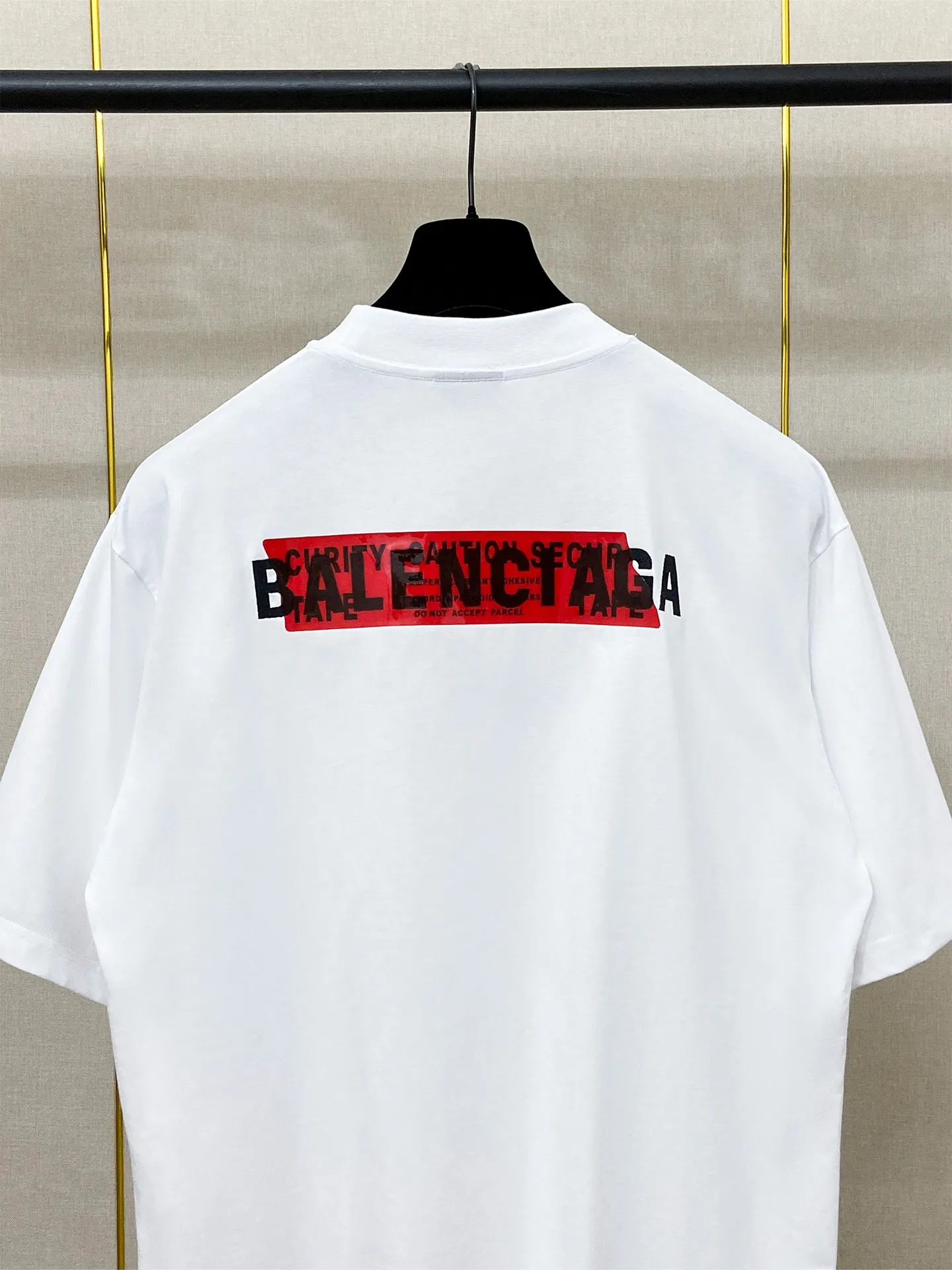 🅿️180 9201# Real photos Top version [[BALENCIA*GA] official website quality Paris new front and back letter embroidery tape taped short-sleeved T-shirt OS version Loose dropped shoulders Unisex style Fabric: 260g 100% cotton double yarn Technology: Front and back embroidery Front and back taping Garment wash Shaping Fixed color Color: Black White Blue Gray Size: XS S M L