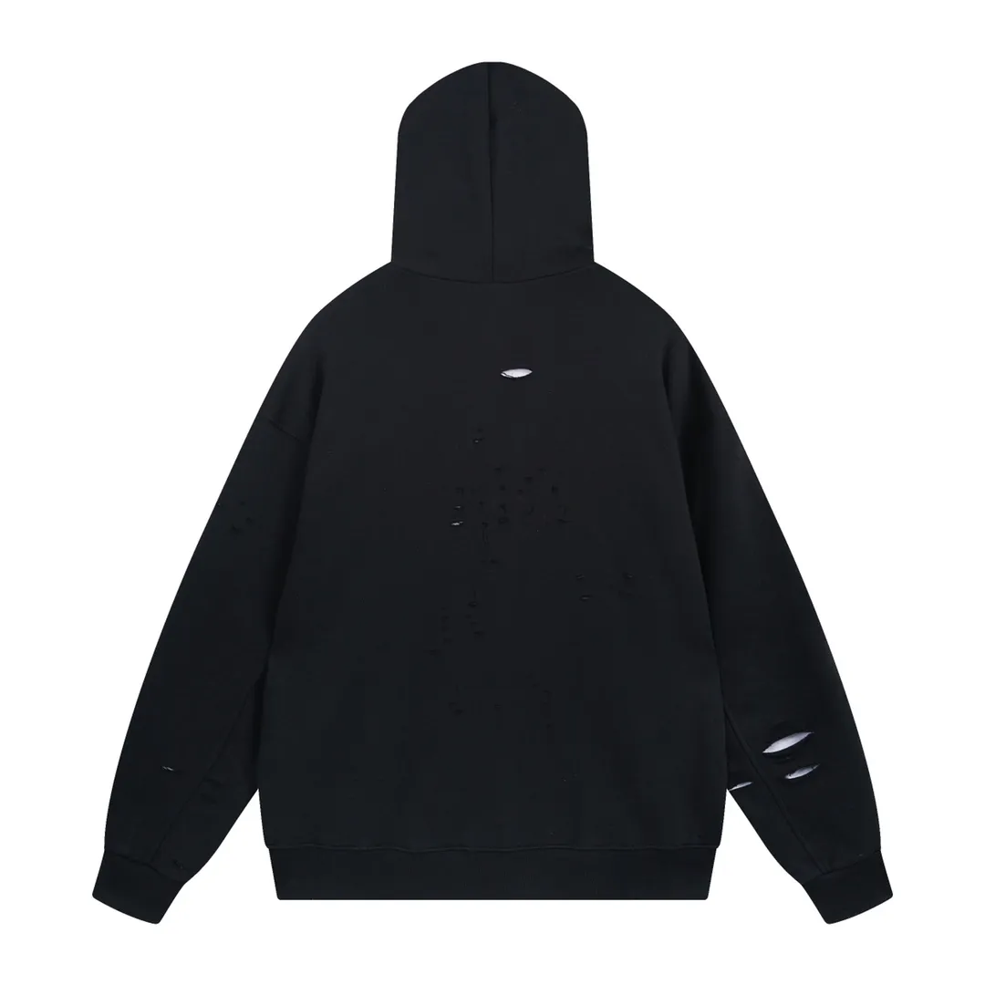 🅿️396 Detailed picture [Top version. Official website quality] BALENCI*GA/Paris. Classic style. 22SS #BALENCI*GA# Artistic ripped hole and velvet inner two-piece hooded sweatshirt. Autumn and winter brick cabinets are synchronized. Welcome to compare. The fabric is made of Paris ZP custom-woven and dyed cotton double yarn David coat with velvet lining. The fabric pattern is clear, soft and comfortable. The threads are woven and dyed with no color difference. The classic letter LOGO adopts precision stencils, imported environmentally friendly rubber paddles, and turtle crack printing, with a three-dimensional effect. Garment positioning art is worn with holes, hem threads, hat brim, and bag mouth are hand-worn vintage. Restore brick cabinets, and adopt OS loose shoulder style. Same style for men and women Coding: BL238001 Color: Black. White. Hulan. Brown. Dark green. Burgundy. Purple Size: XS S M L