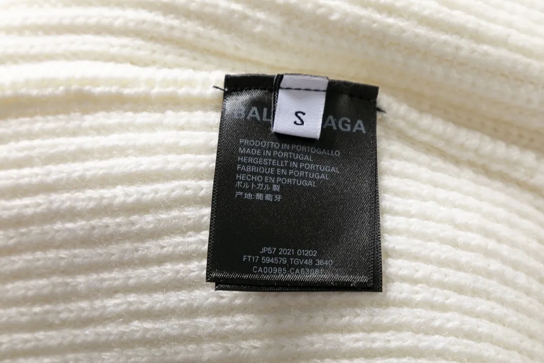 🅿️310 BALENCIAG/balenciaga new autumn and winter sweater. Heavy workmanship. 100% wool jacquard LOGO sweater, new at the counter at the same time. Customized washing label. You can refer to the genuine product. 380g large terry fabric. Complete set of accessories. Texture is clearly visible. Customized fabric. Bright color. Perfectly close to the original version. The highest version. Size: S-L