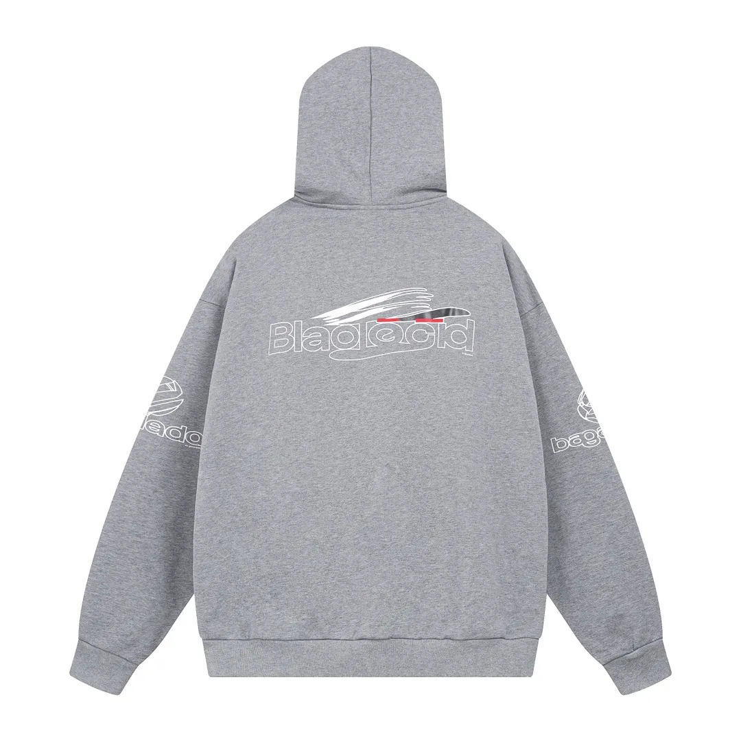 🅿️320 real photos [Top version. Official website quality] BALENCI*GA/Paris AI GENERATED HOODIE series new hooded sweatshirt #2024 new style. The front, back, left and right sleeves are printed with the new LOGO, and the ready-made garments are washed and worn. According to the normal practice in Jubie market, black and gray cuff printing are different. #2024 Spring and Summer Brick Cabinet Synchronization Welcome to compare. The fabric is made of Paris ZP custom-woven and dyed cotton double yarn, with a weight of 460 grams. The cloth surface is clean. The cloth pattern is clear, soft and comfortable. The threads are dyed with no color difference. The classic letter LOGO is printed with imported environmentally friendly glue. The letters are clear and the effect is three-dimensional. Restore the brick cabinet, adopt the OS loose shoulder style. Same style for men and women. Code: BL238917 Color: black, floral gray Size: XS S M L