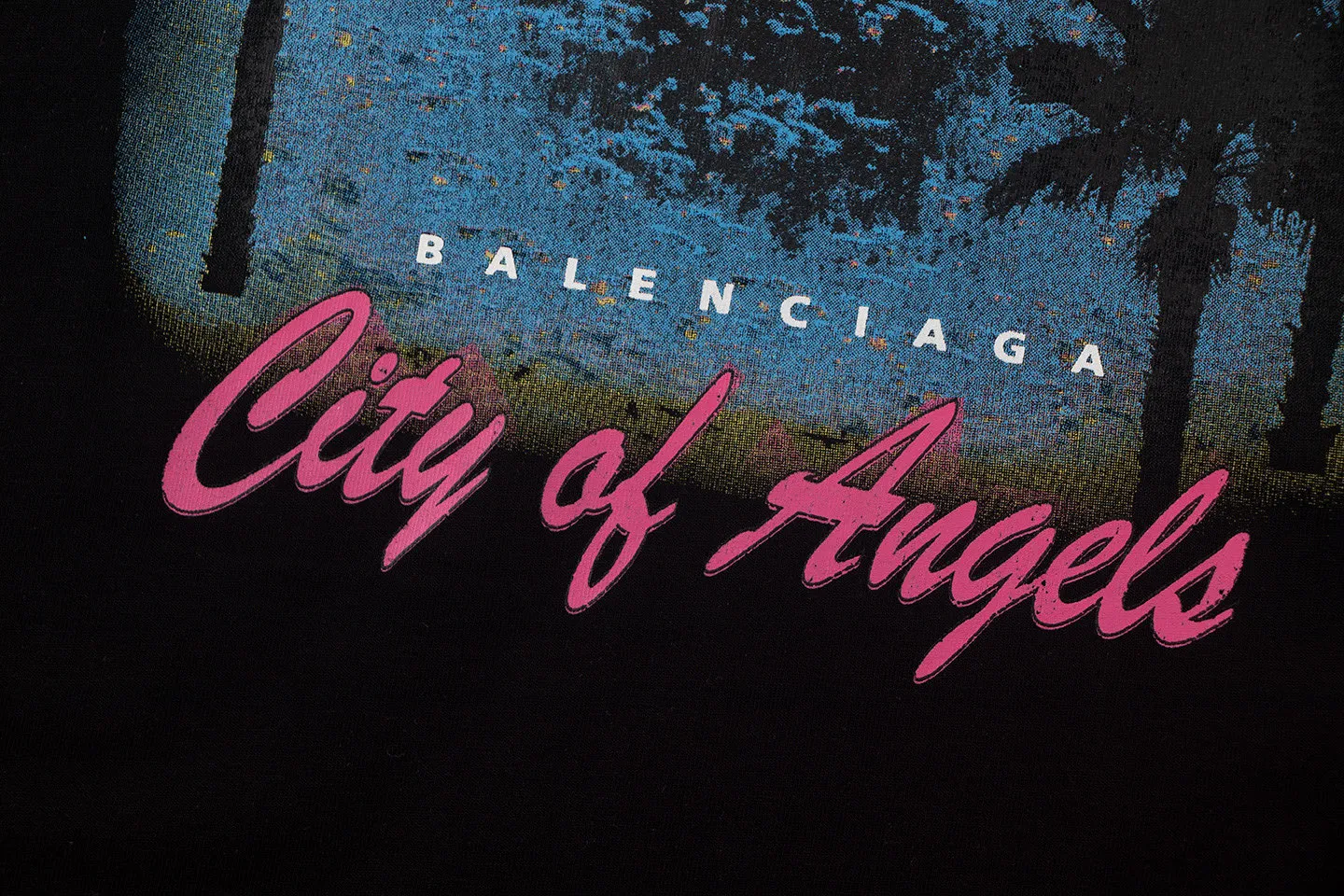 🅿️160 Balenciaga2026 Paris Night Scene🌃New T-shirt Material: Made of high version 300g double yarn combed cotton Size: S M L XL Color: Black Beige Style No.: W2820