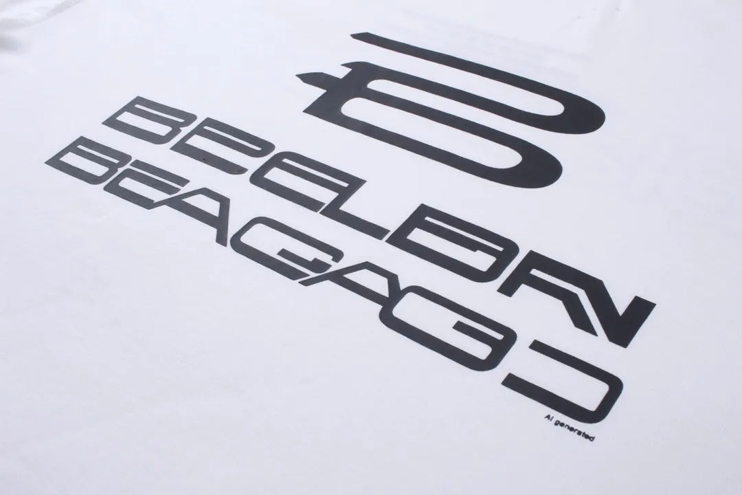 🅿️194 Detailed picture [Top version. Official website quality] BALENCI*GA/Paris AI GENERATED series new T-shirt #2024 new style. The reverse stitching design is full of sense. The front, back and left sleeves are printed with the new LOGO. The ready-made clothes are washed and worn. Notice! ️The original version of this style is made with reverse stitching. It is worn, washed and distressed. This is the normal practice in the Jubie market. The black and gray cuff prints are different. #2024 Spring and Summer Brick Cabinet Synchronization Welcome to compare. The fabric is made of Paris ZP custom-woven and dyed cotton double yarn, with a weight of 260 grams. The cloth surface is clean. The cloth pattern is clear, soft and comfortable. The threads are dyed with no color difference. The classic letter LOGO is printed with imported environmentally friendly glue. The letters are clear and the effect is three-dimensional. Restore the brick cabinet, adopt OS loose shoulder style. Same style for men and women. Code: BL223335 Color: black, light gray, white. Size: XS to L