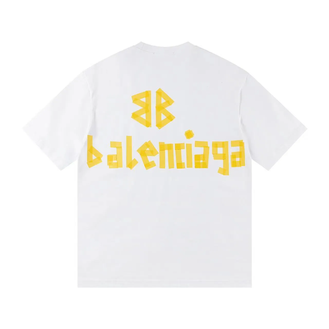 🅿️150 Style: 2025 new Balenciaga short-sleeved T-shirt Material: High version 300g double yarn combed cotton Size: S～XL Color: black and white Style number: H003