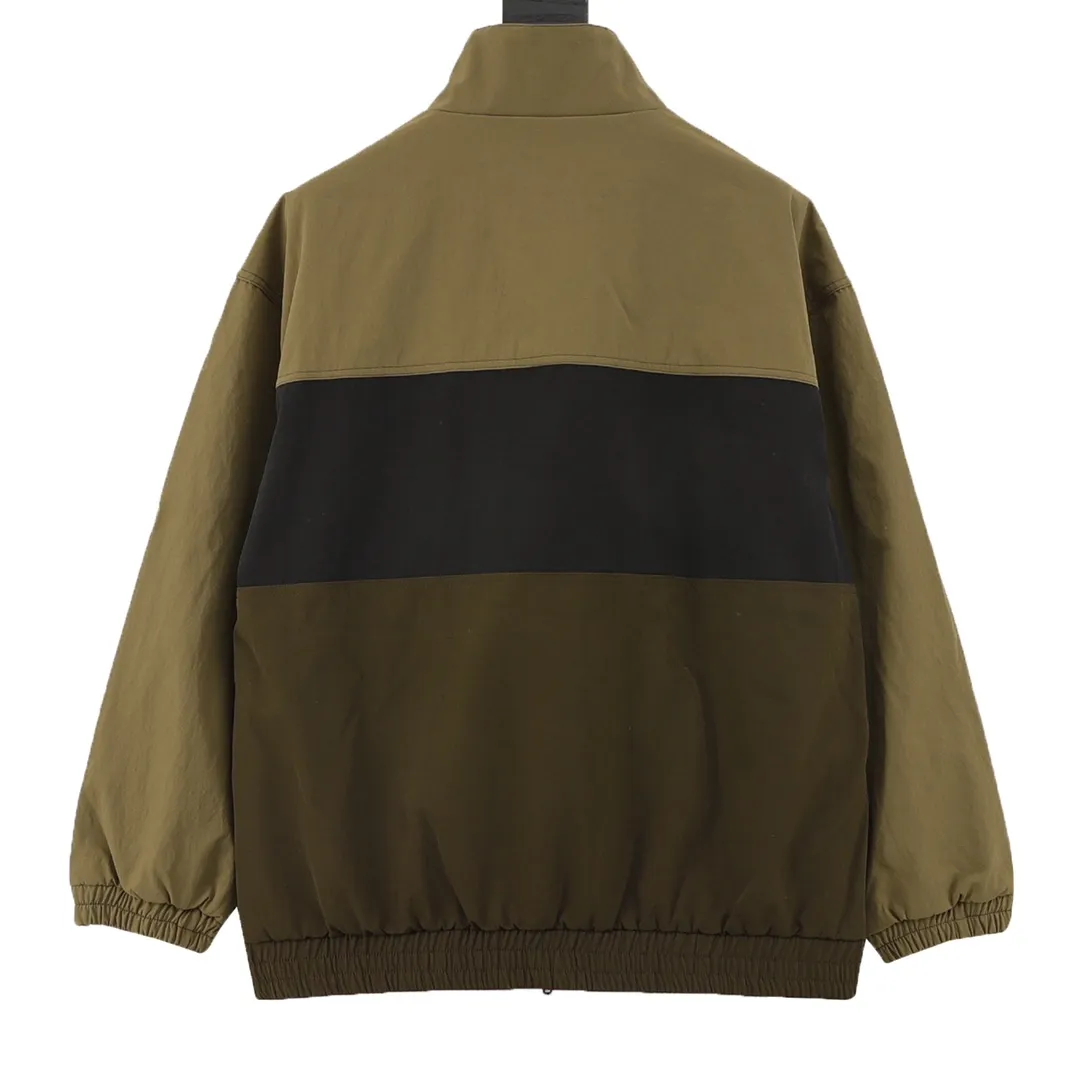 🅿️570 Balenciaga/Balenciaga three-color double-ring printed stand-up collar jacket. It is made of customized matt Taslan professional fabrics, plus three-proof coating process, Teflon anti-fouling treatment, anti-oil stains and easy to clean, polyester high-density bird's eye mesh lining, three-dimensional circulation breathable structure, quick moisture export, anti-static treatment, more comfortable to wear in autumn and winter, imported environmentally friendly glue screen printing, custom hardware zipper double puller LOGO, custom accessories three labels Size: XS-L