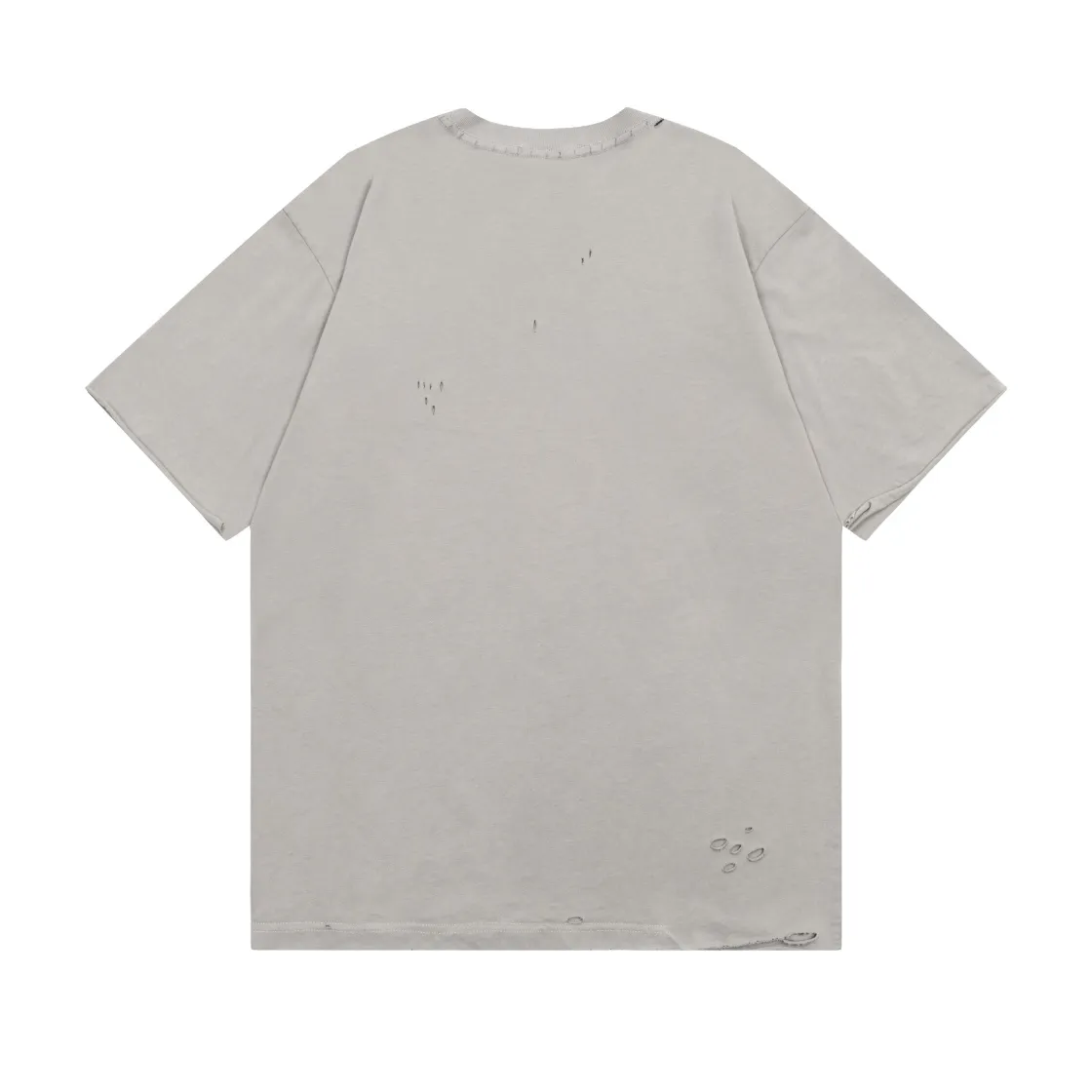 🅿️174 Detailed picture [Top version. Official website quality] BALENCI*GA/Paris. Mosaic classic LOOK washed and distressed short-sleeved T-shirt. Brick cabinet synchronization. The fabric is made of Paris ZP custom-woven and dyed 100% cotton double yarn compact cotton. The weight is 260 grams, the cloth surface is clean. The cloth pattern is clear, soft and comfortable. The threads are dyed with no color difference. The classic pattern printing uses Kornit digital direct printing. The ready-made clothes are washed and distressed, and the brick cabinets are restored. The whole piece of clothing is extremely complex in craftsmanship. Different market currency, welcome to compare, the version adopts OS loose shoulder version. Same style for men and women Coding: BL223036 Color: High-grade gray Size: XS S M L
