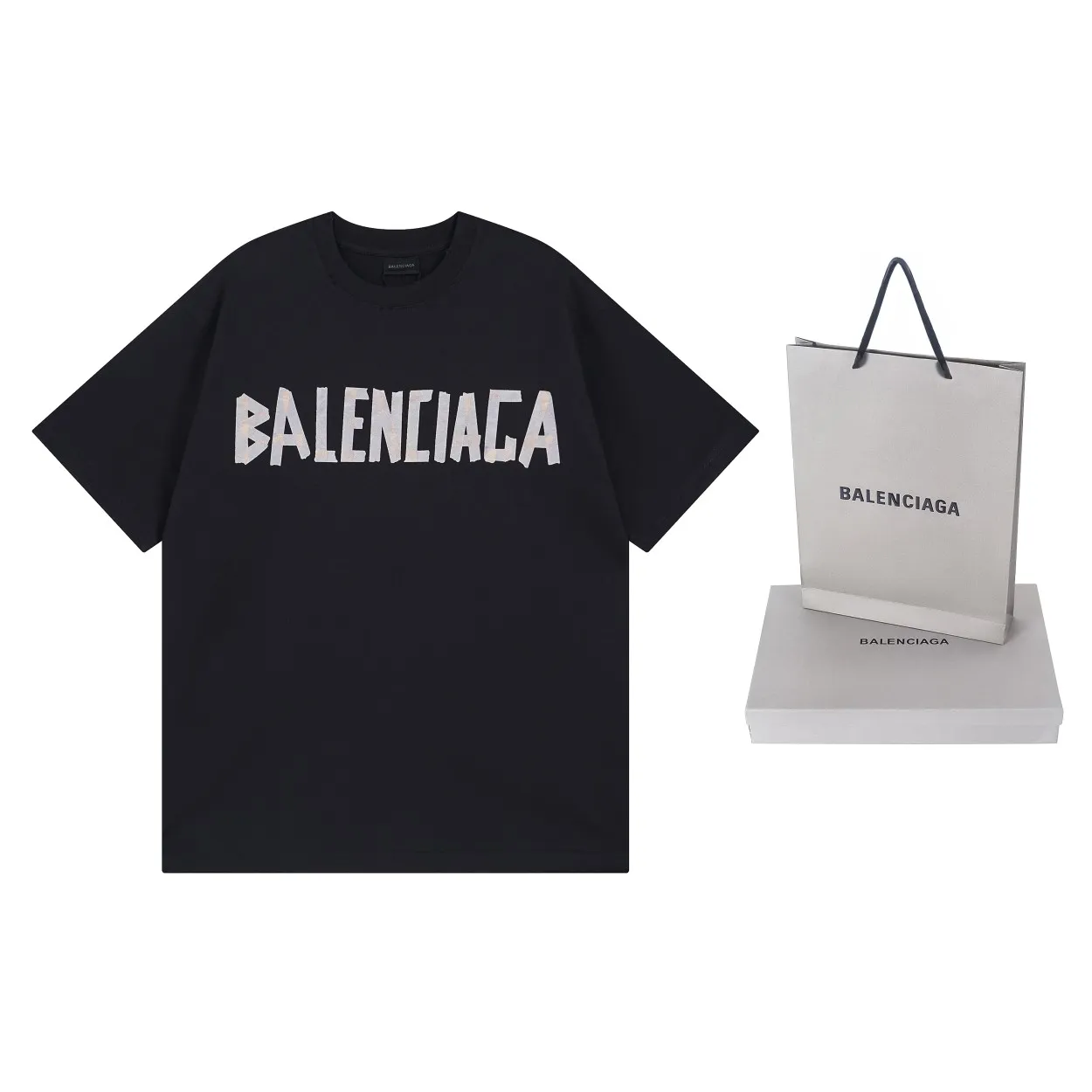 🅿️194 Detailed picture [Top version. Official website quality] BALENCI*GA/Paris. 23ss latest classic model. Tape pulp printing. Ready-to-wear washed and distressed short-sleeved T-shirt. Brick cabinet synchronization. The fabric is made of Paris ZP custom-woven and dyed 100% cotton double yarn compact cotton. The weight is 260 grams, the cloth surface is clean. The cloth pattern is clear, soft and comfortable, and the thread is dyed with no color difference. The classic pattern is printed with environmentally friendly imported materials, and the tape pattern is glued. The letters are clear and the effect is three-dimensional. Restored brick cabinet. The garments were washed and aged, and polished by many hands. Produced by ultra-heavy craftsmanship, the market currency is very different, welcome to compare.                                 Note⚠️ZP is made of iron gray garments that are washed and distressed. Pay attention to the big difference! Welcome to compare! The version adopts OS loose shoulder version. The same style for men and women. Code: BL223089 Color: iron gray, white, fluorescent green, gray blue, coffee color, fog blue, beige gray, burgundy, green, floral gray Size: XS S M L