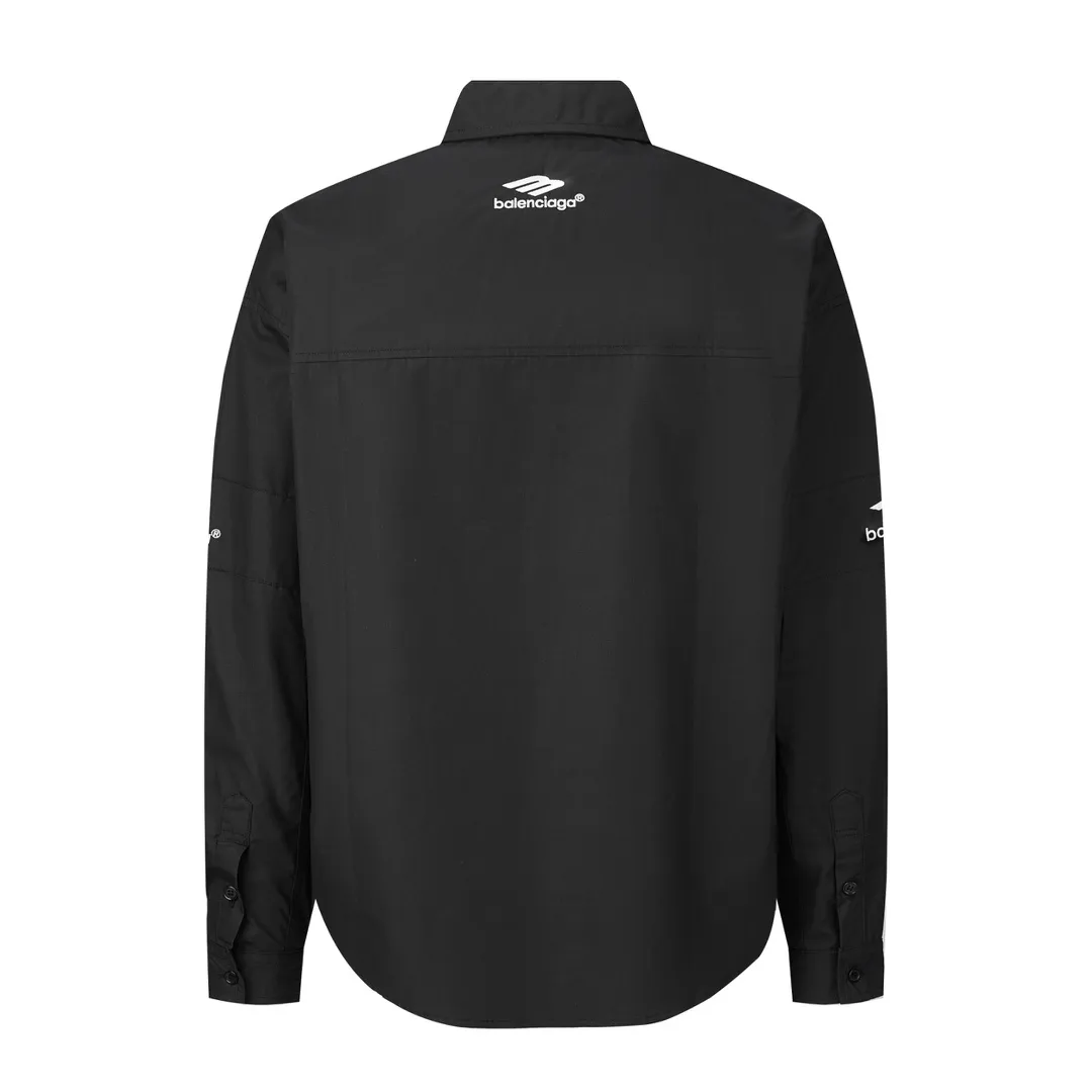 🅿️500 [Exclusive supply] BLCG 3B embroidered long-sleeved shirt (black) The fabric is made of high-count and high-density cotton woven fabric imported from Japan. The fabric is stable in shape and not easy to deform. The surface is smooth and the upper body is textured. It has good wrinkle resistance and maintains the pattern. The embroidery uses Tajima machine 10,000-needle embroidery. The flower shape is full and shiny. There is no connection. The middle webbing splicing is processed by laser fixed-point positioning to connect and align. The ready-made garments are sewn and spliced according to YB design, with dense and neat stitching to restore pattern details and upper body effects to the greatest extent. Size:S-M-L