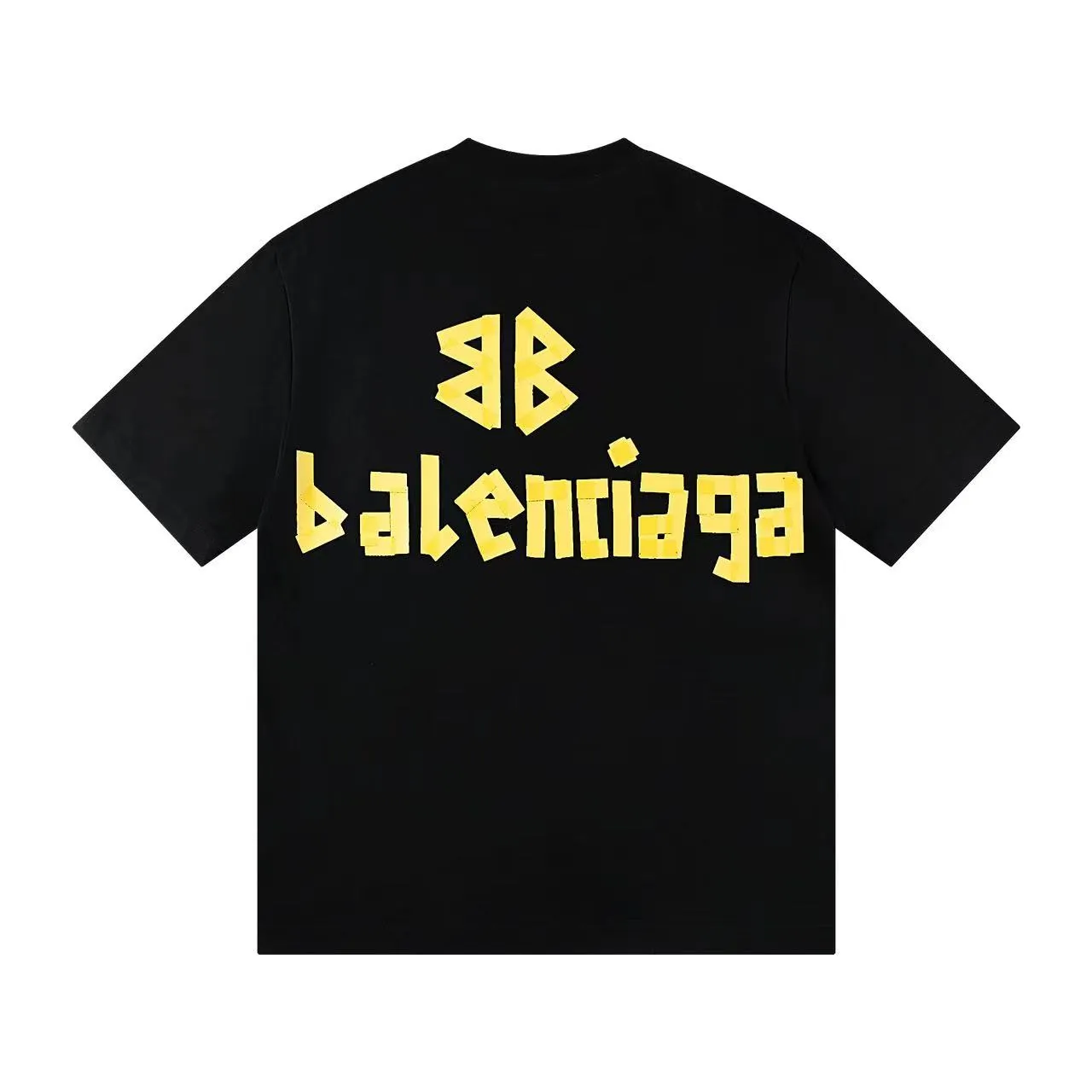 🅿️150 Style: 2025 new Balenciaga short-sleeved T-shirt Material: High version 300g double yarn combed cotton Size: S～XL Color: black and white Style number: H003