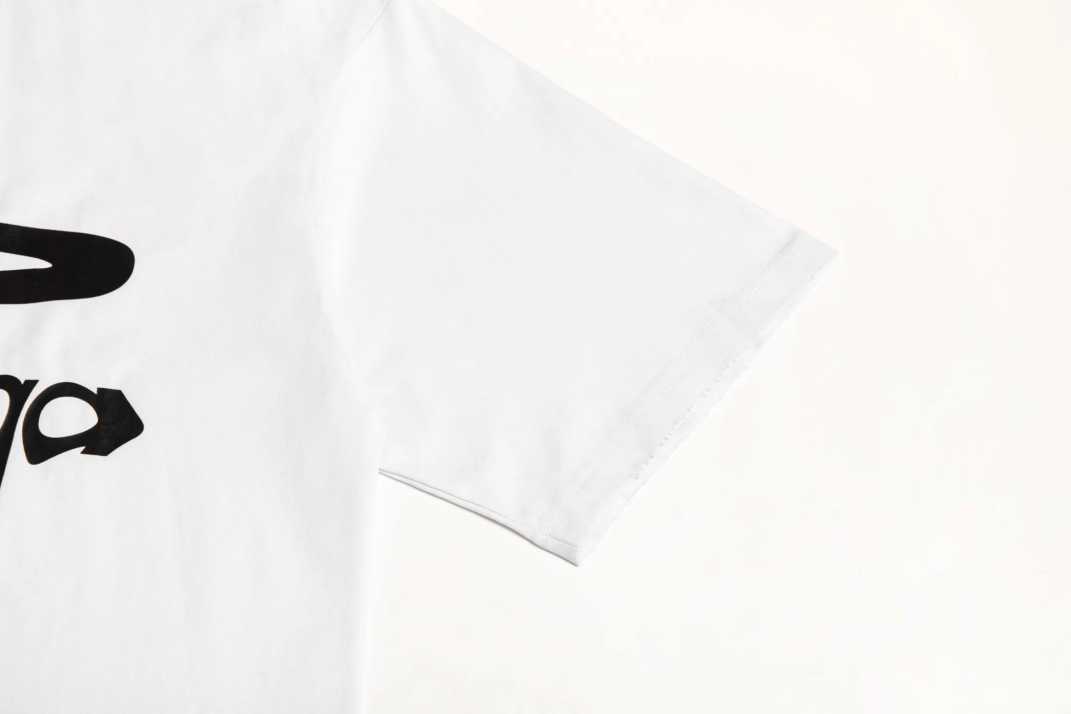 🅿️180 9186# Detailed picture Top version [[BALENCIA*GA] official website quality Paris new 3M artistic letter LOGO printed short-sleeved T-shirt OS version loose dropped shoulders Unisex style Fabric: 260g 100% cotton double yarn Process: front printing Garment washed worn distressed fixed color Color: washed black off-white Size: XS S M L