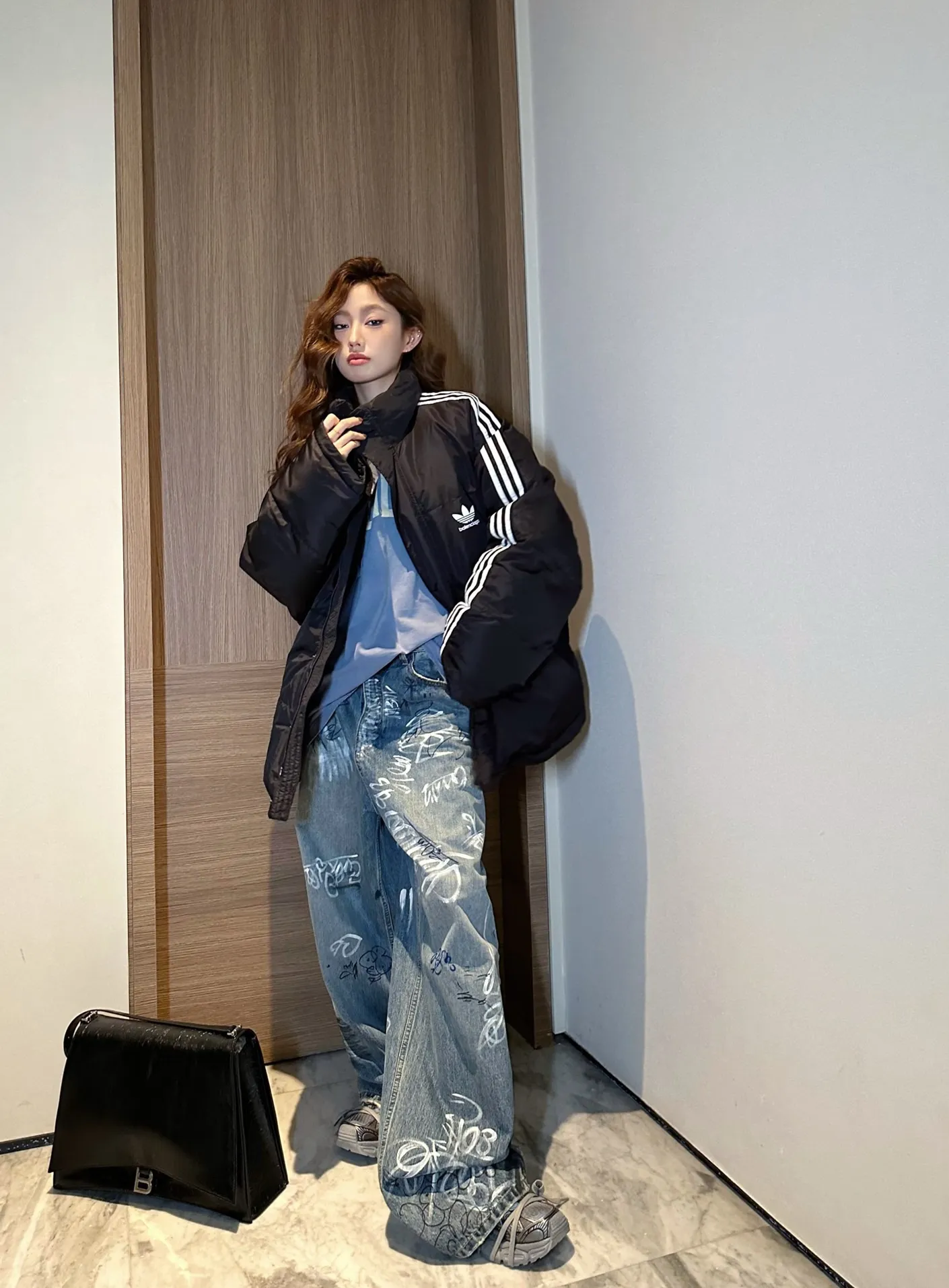 Balenciaga / Balenciaga AD joint three-stripes down jacket upper body consultationℹ️