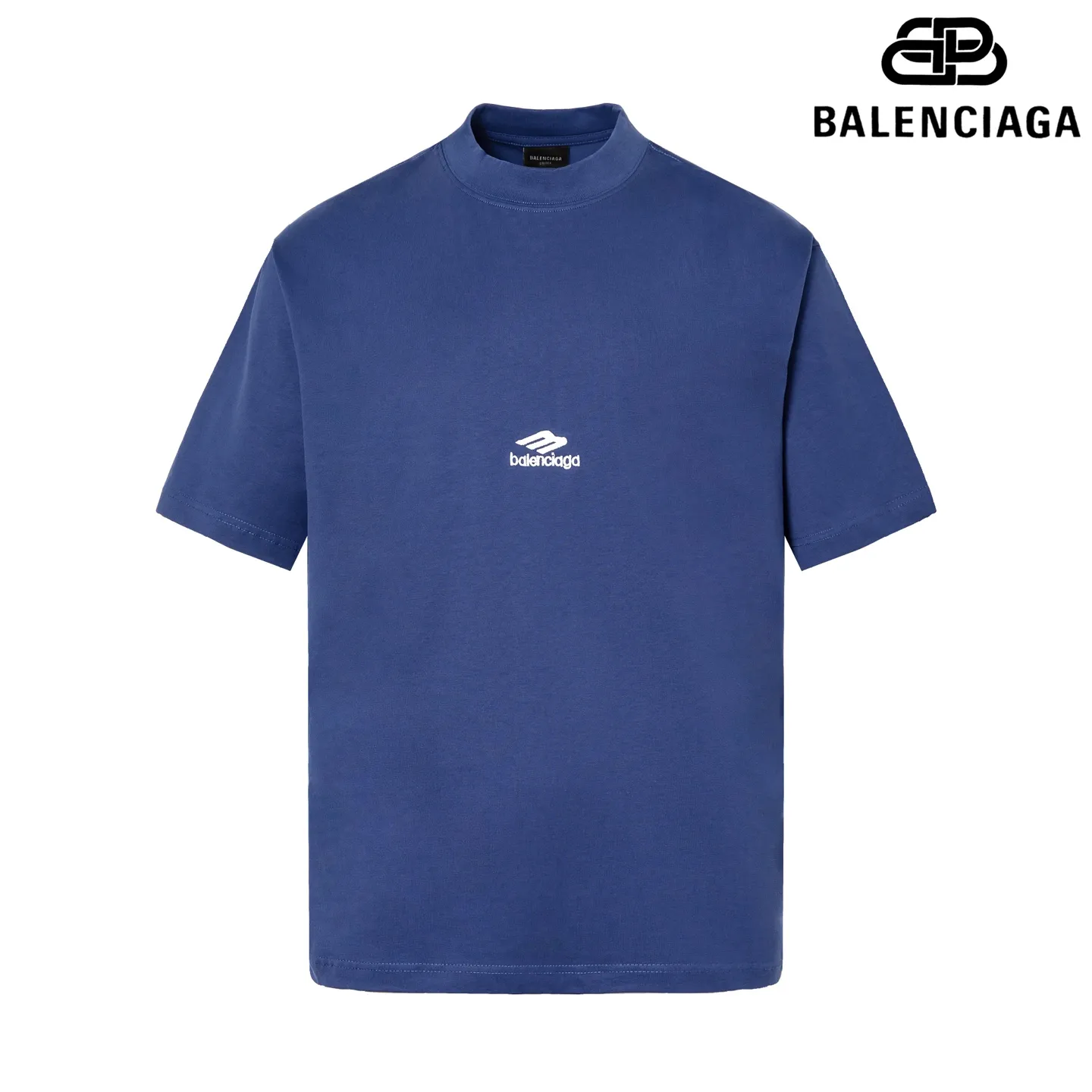 🅿️180 9207# Detailed picture Top version [[BALENCIA*GA] official website quality Paris new ski series 3M size LOGO embroidered short-sleeved T-shirt OS version Loose dropped shoulders Unisex style Fabric: 260g 100% cotton double yarn Technology: Front and back embroidery Garment washing Shape solid Color: Black Blue Yellow Size: XS S M L
