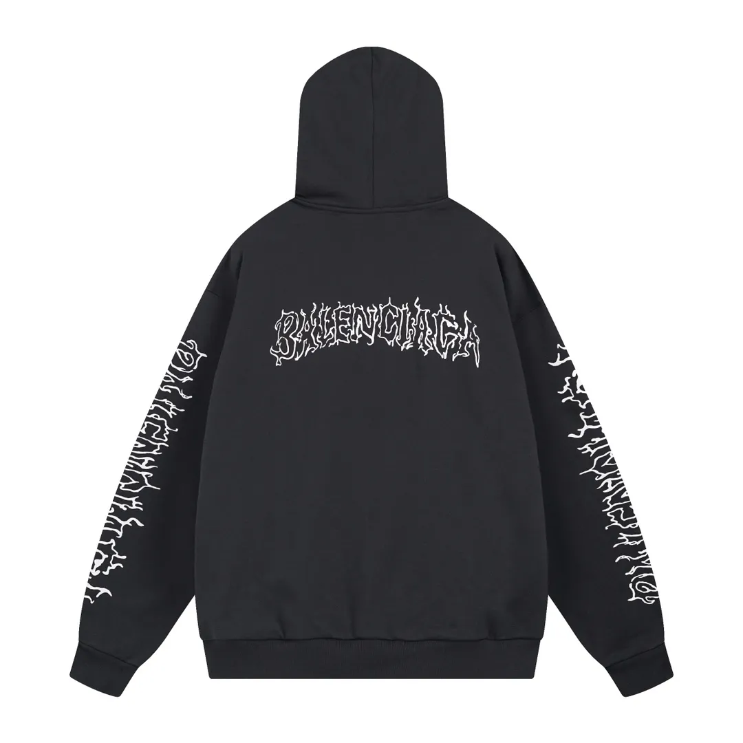 🅿️320 real shots [Top version. Official website quality] BALENCI*GA/Paris. 2024 new style Sanskrit LOGO fuzzy direct-printed hooded sweatshirt on the chest, synchronized with brick cabinets. Developed genuine products in the first time, enjoy printing and comparison! The fabric is made of Paris ZP custom-woven and dyed cotton sweatshirt. Weighing 460 grams, the cloth surface is clean. The cloth pattern is clear, soft and comfortable. The threads are dyed with no color difference. The classic LOGO is printed using environmentally friendly imported materials, with clear pattern letters and a three-dimensional effect. Restore brick cabinets, different market currency, welcome to compare, the version adopts OS loose shoulder version. Same style for men and women Code: BL238921 Color: gray blue Size: XS S M L