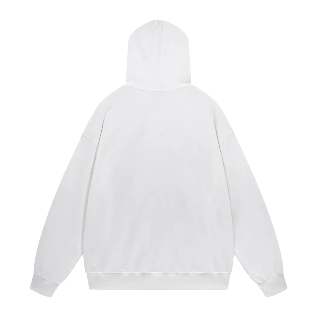 🅿️310 Detailed picture [Top version. Official website quality] BALENCI*GA/Paris. Classic model. 22SS#BALENCI*GA# Portrait band direct-printed hooded sweatshirt. Brick cabinet synchronization. The fabric is made of Paris ZP custom-woven and dyed cotton sweatshirt. The weight is 450 grams, the cloth surface is clean. The cloth pattern is clear, soft and comfortable. The threads are woven and dyed with no color difference. The classic pattern is printed with Kornit direct-injection printing, which has no hand feel and a three-dimensional effect, restoring the brick cabinet. The version adopts the OS loose shoulder version. Same style for men and women. Code: BL238055 Color: Black. White. Medium gray Size: XS S M L