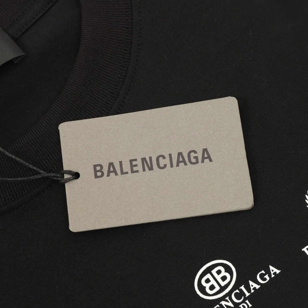 🅿️360 Balenciaga classic logo printed long-sleeved T-shirt size: XS-XL