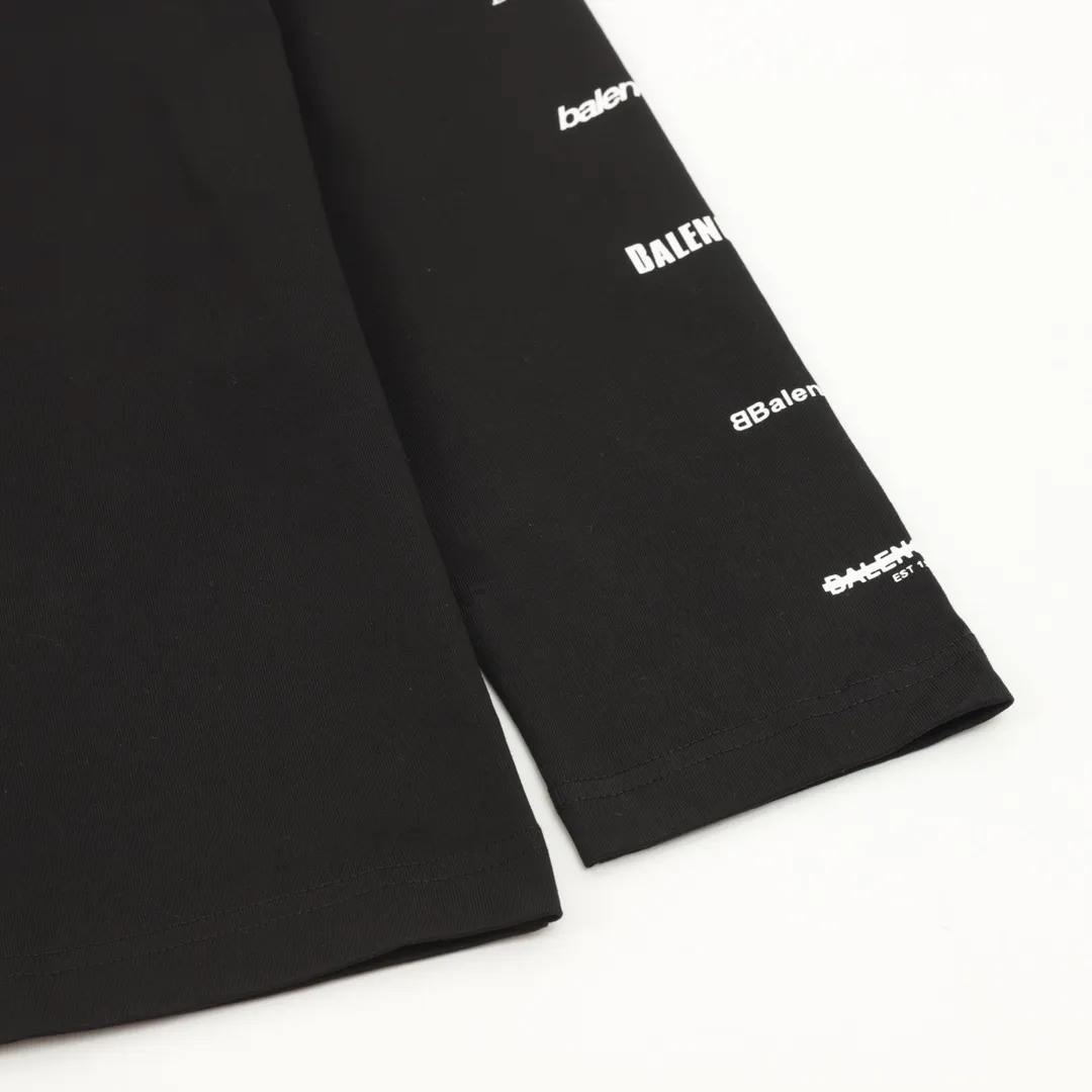 🅿️360 Balenciaga classic logo printed long-sleeved T-shirt size: XS-XL