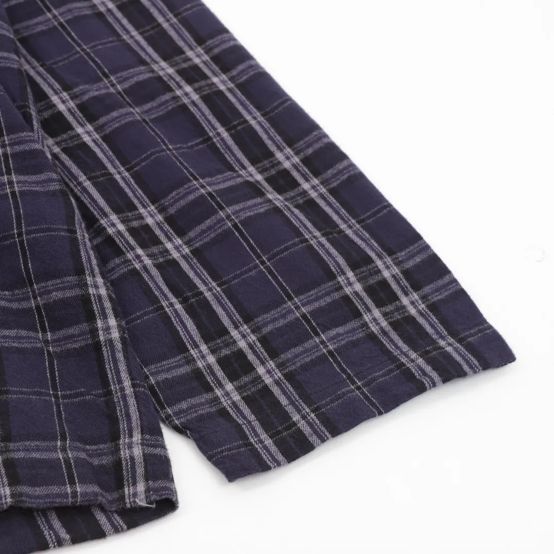 🅿️580 Balenciaga/Balenciaga BLCG 25FW blue plaid appliqué suit jacket Light luxury A must-have item for daily commuting for men and women Correct version Welcome to compare Detailed features · Custom-developed plaid flannel fabric · OS silhouette design · Infrared laser alignment cutting process All alignment · Side diagonal pockets Hooded design · Customized molded hardware zippers Double puller design · Tajima high-speed embroidery machine 200,000 appliqués · Washing process to enhance the feel · Diagonal pockets on the side of trousers · Pockets decorated with embroidery · Original main mark washed tag packaging Color: Picture color Size: 46-52