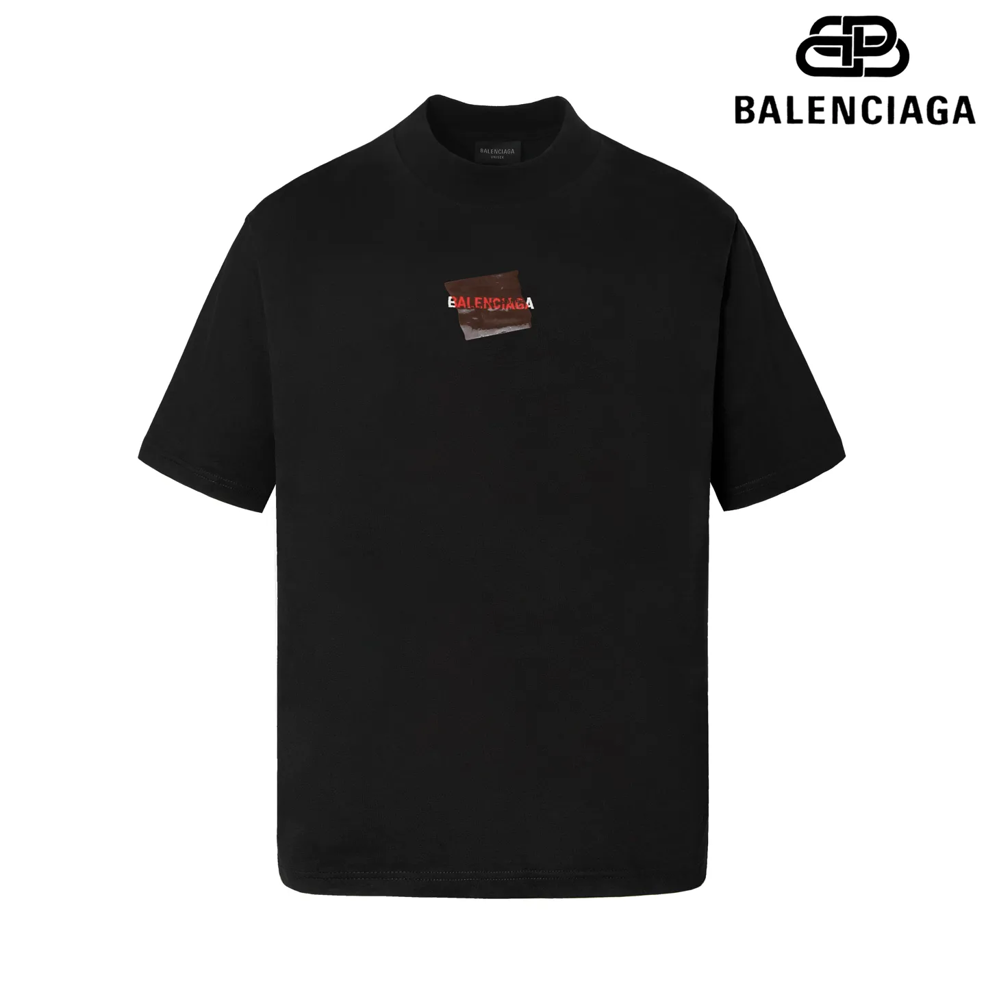 🅿️180 9201# Detailed picture Top version [[BALENCIA*GA] official website quality Paris new front and back letter embroidery tape taped short-sleeved T-shirt OS version Loose dropped shoulders Unisex style Fabric: 260g 100% cotton double yarn Technology: Front and back embroidery Front and back taping Garment wash Shaping Solid Color Color: Black White Blue Gray Size: XS S M L