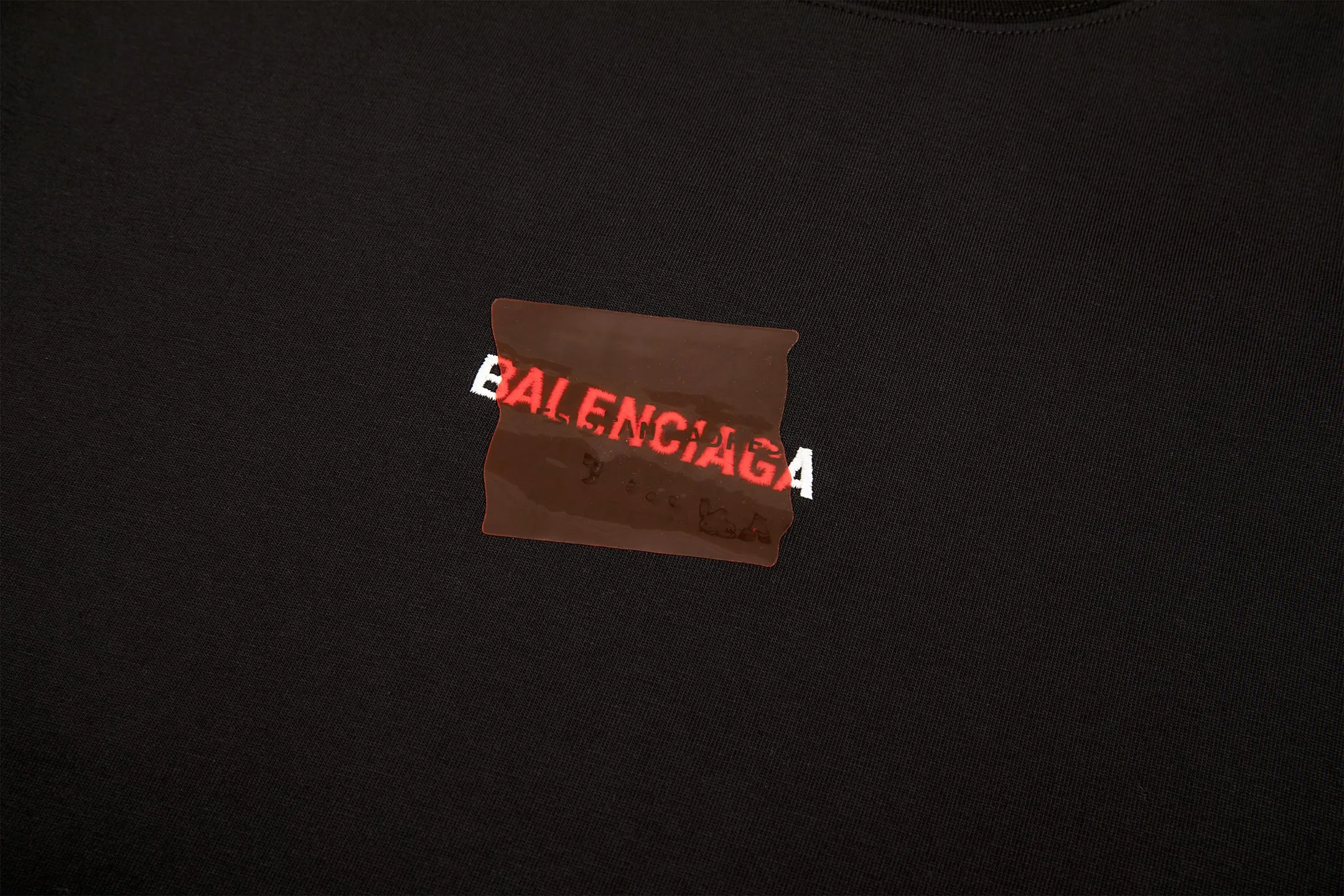 🅿️180 9201# Detailed picture Top version [[BALENCIA*GA] official website quality Paris new front and back letter embroidery tape taped short-sleeved T-shirt OS version Loose dropped shoulders Unisex style Fabric: 260g 100% cotton double yarn Technology: Front and back embroidery Front and back taping Garment wash Shaping Solid Color Color: Black White Blue Gray Size: XS S M L