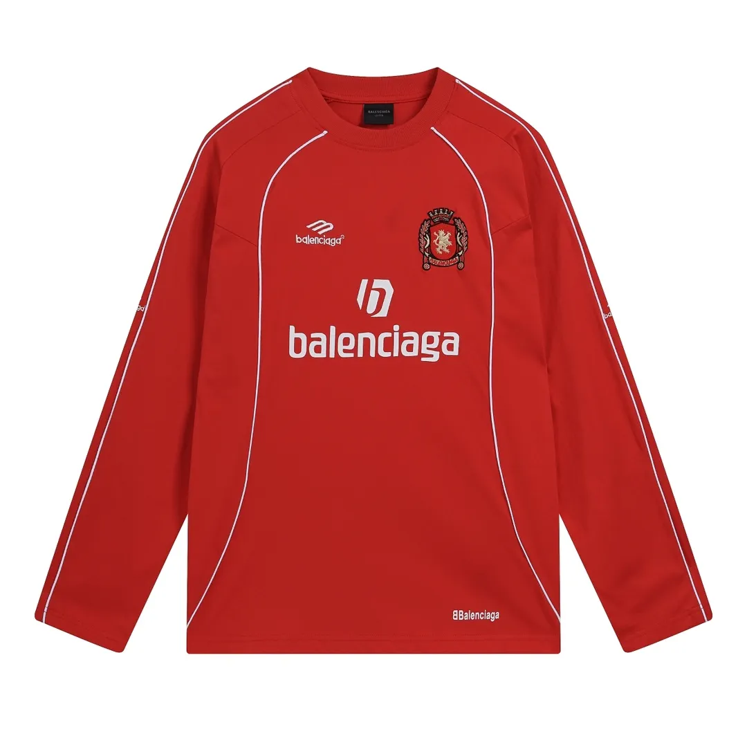 🅿️340 - BALENCI*GA Paris Manchester United co-branded football No. 10 embroidery printed long sleeves, the fabric is made of Paris custom-woven and dyed double-yarn pure cotton fabric. The weight is 280g. The thread is custom-woven and dyed without color difference. The front and rear panels use imported glue screen printing technology + the front and left sleeves use imported Tajima embroidery machine matte light heavy embroidery technology, two high-temperature shaping washes, os dropped shoulders, loose version, same style for men and women! ! -Color: black pink white red fluorescent green -SIZE: XS S M L style number 8606#