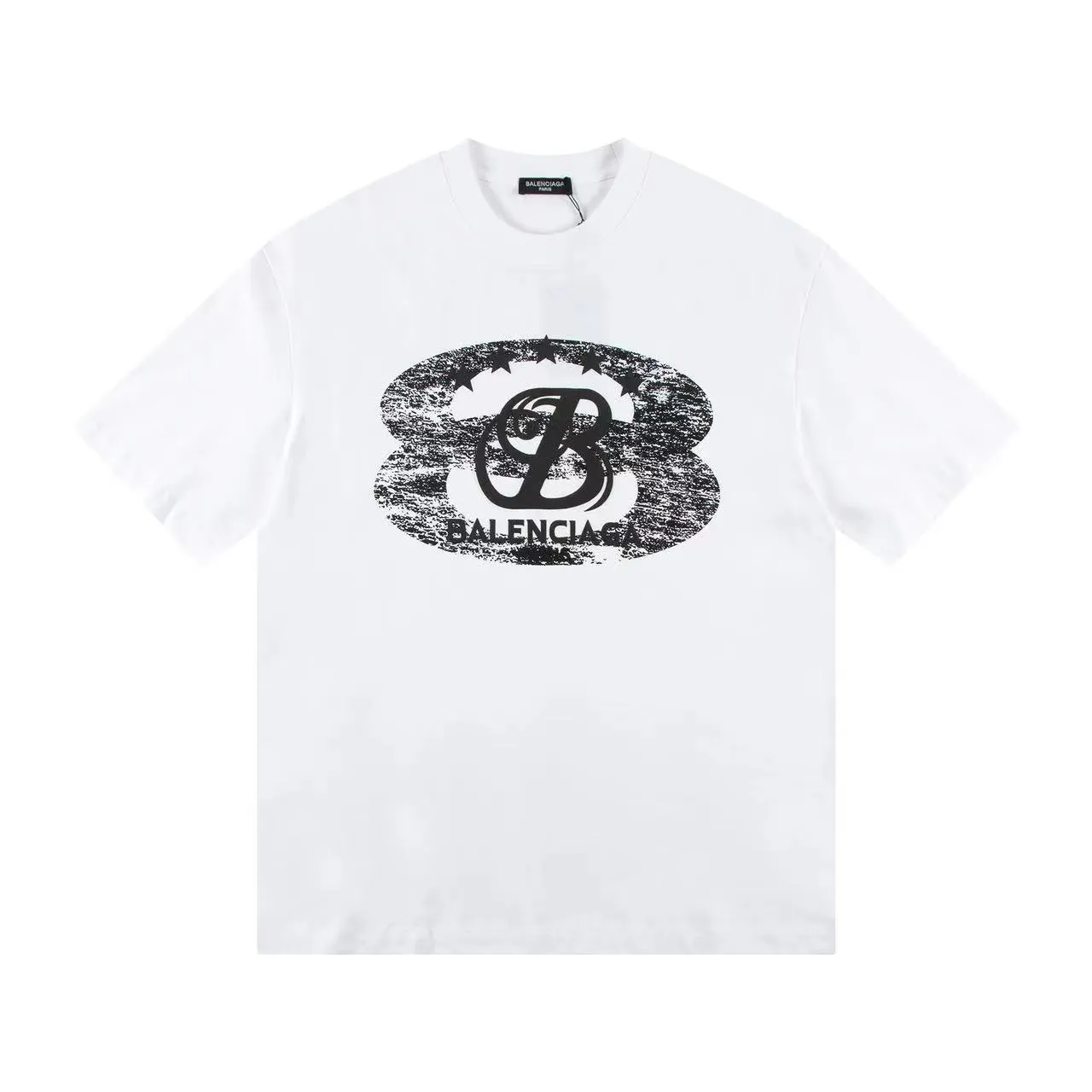 🅿️146 Style: 2026 new Balenciaga short-sleeved T-shirt Material: High version 300g double yarn combed cotton Size: S～XL Color: black and white Style number: H1013
