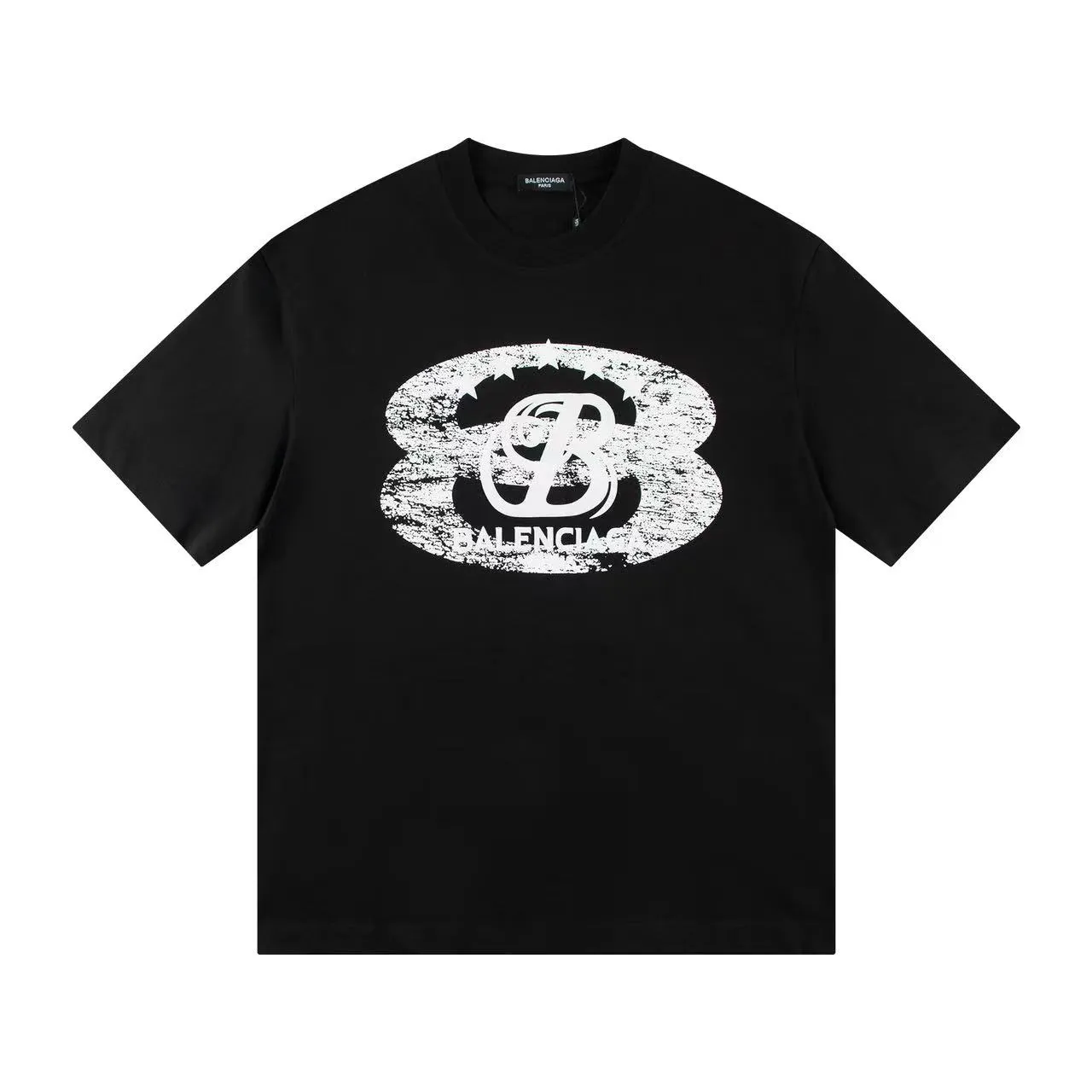 🅿️146 Style: 2026 new Balenciaga short-sleeved T-shirt Material: High version 300g double yarn combed cotton Size: S～XL Color: black and white Style number: H1013