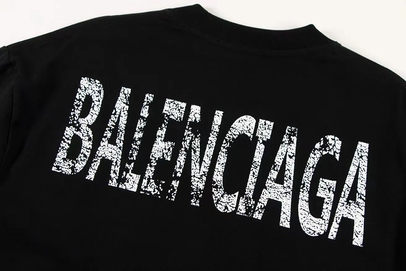 🅿️146 Style: 2026 new Balenciaga short-sleeved T-shirt Material: High version 300g double yarn combed cotton Size: S～XL Color: black and white Style number: H1013