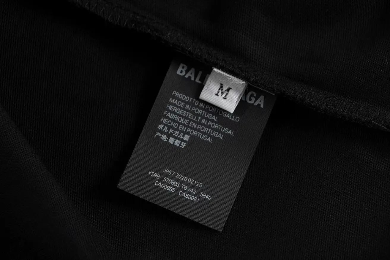🅿️146 Style: 2026 new Balenciaga short-sleeved T-shirt Material: High version 300g double yarn combed cotton Size: S～XL Color: black and white Style number: H1013