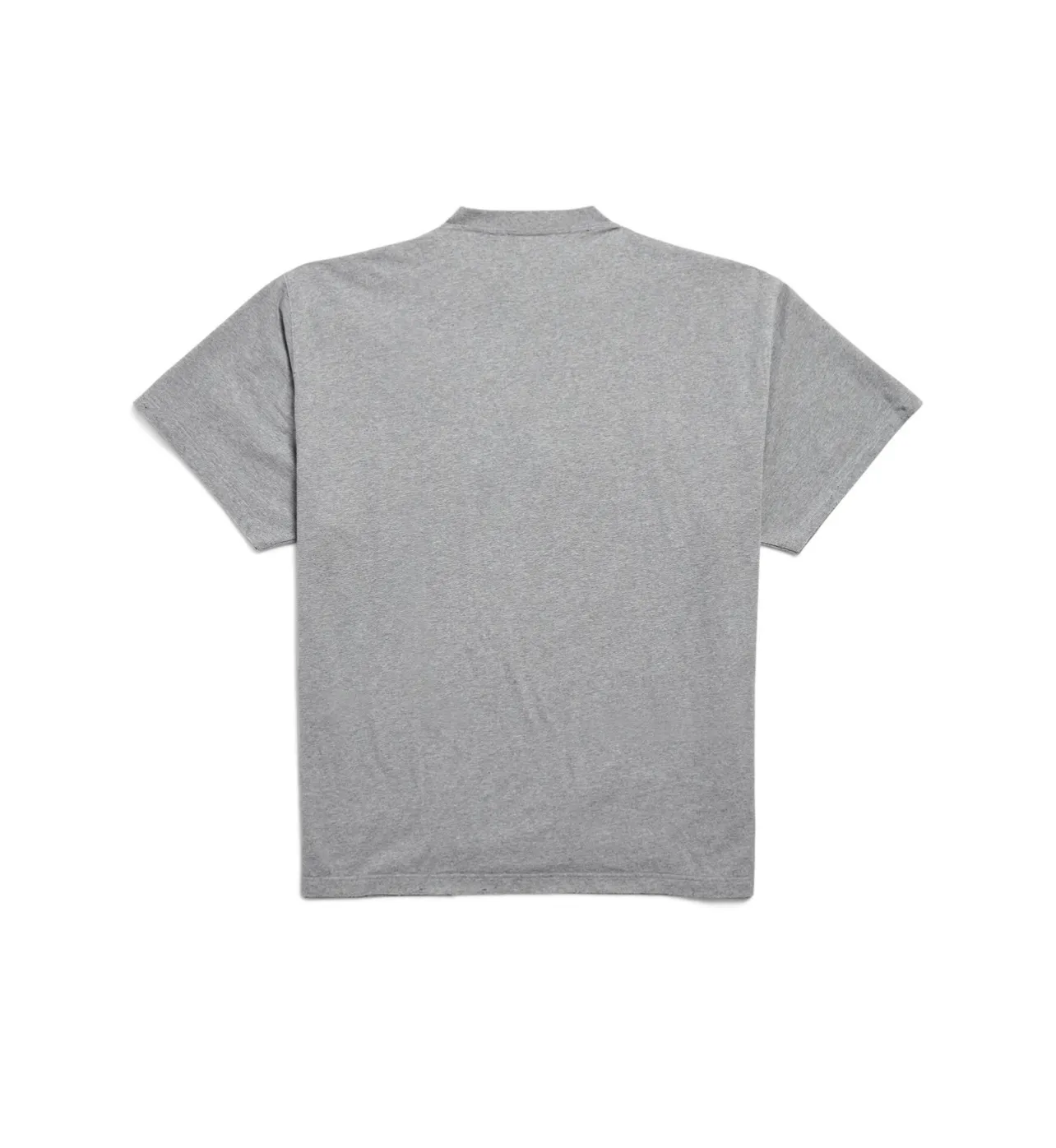 🅿️186 photos [Top version. Official website quality] BALENCI*GA/Paris #2025 new style distressed short-sleeved T-shirt with LUXURY chest letter patch embroidery on the front. 2025 spring and summer brick cabinet synchronization welcomes comparison. The fabric is made of Paris ZP custom-woven and dyed cotton double yarn, weighing 260 grams. The cloth surface is clean. The cloth pattern is clear, soft and comfortable. The threads are dyed with no color difference. The letter LOGO is embroidered using imported Tajima embroidery machine. The letters are clear and the effect is three-dimensional. Restore the brick cabinet, adopt the OS loose shoulder style. Same style for men and women. Code: BL253719 Color: Gray Size: XS S M L