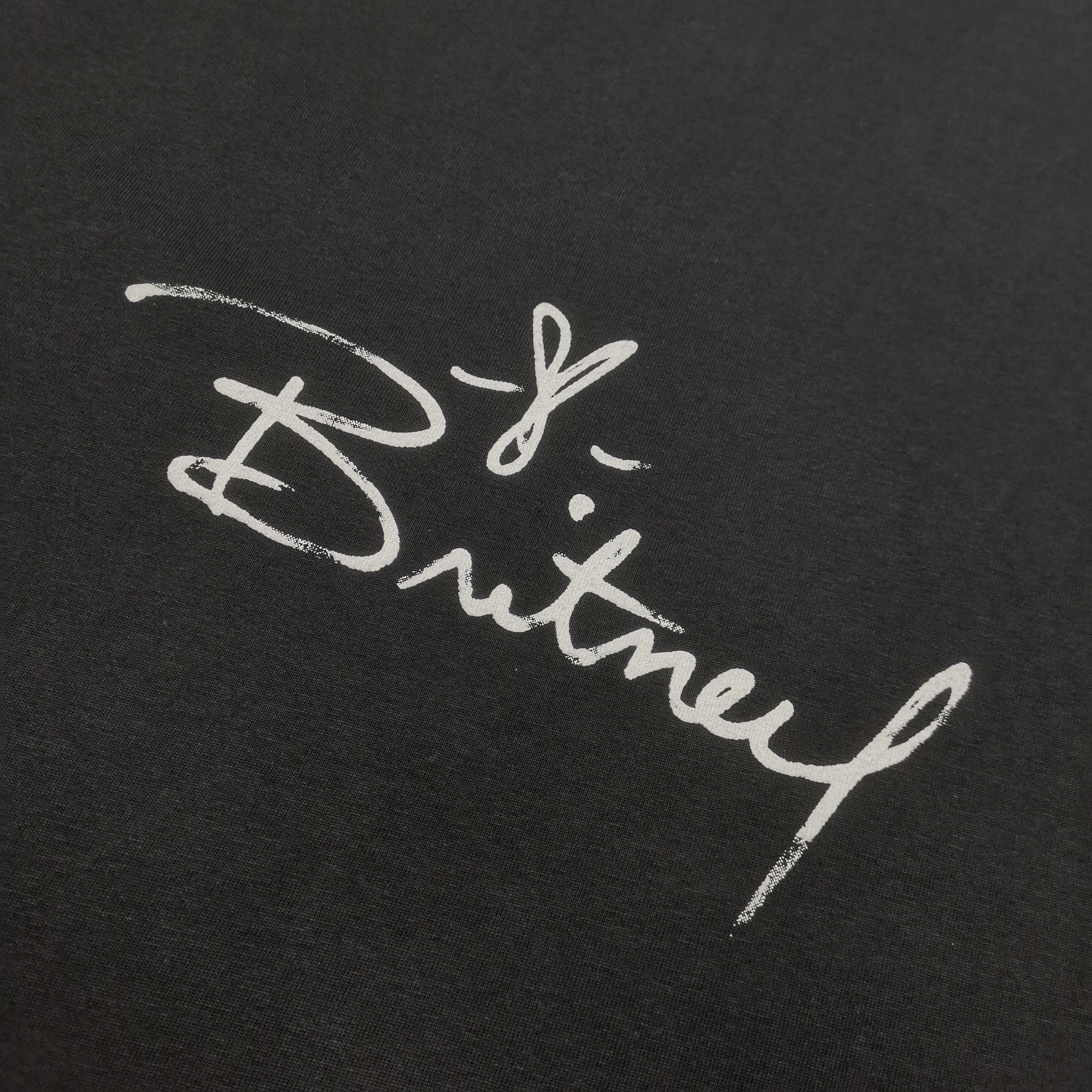 Balenciaga SS26 Britney Spears series art pattern water brick signature short-sleeved T-shirt, loose fit Color: Black Size: XS S M L P260