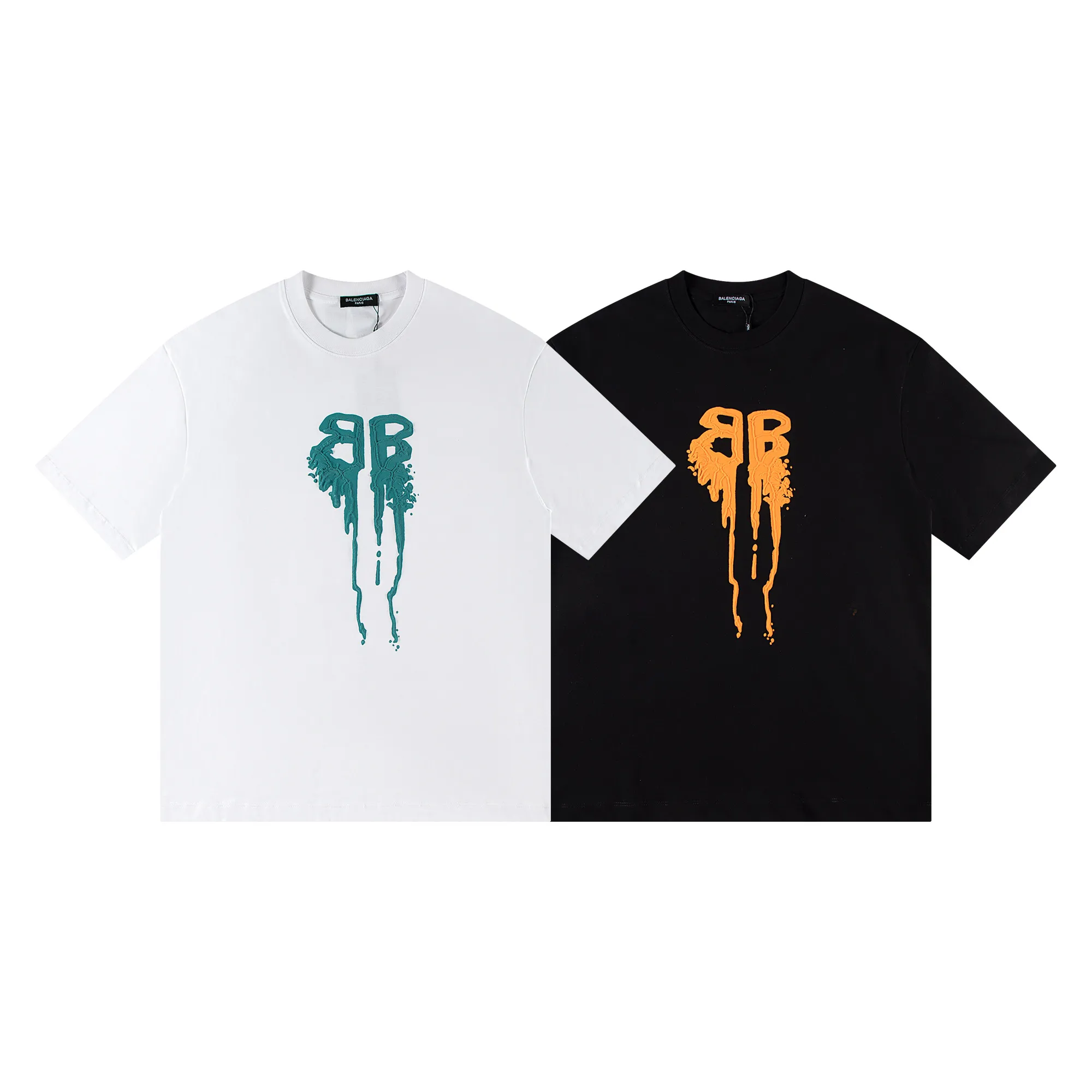🅿️146 Style: 2026 new Balenciaga short-sleeved T-shirt Material: High version 300g double yarn combed cotton Size: S～XL Color: White Style number: H1053