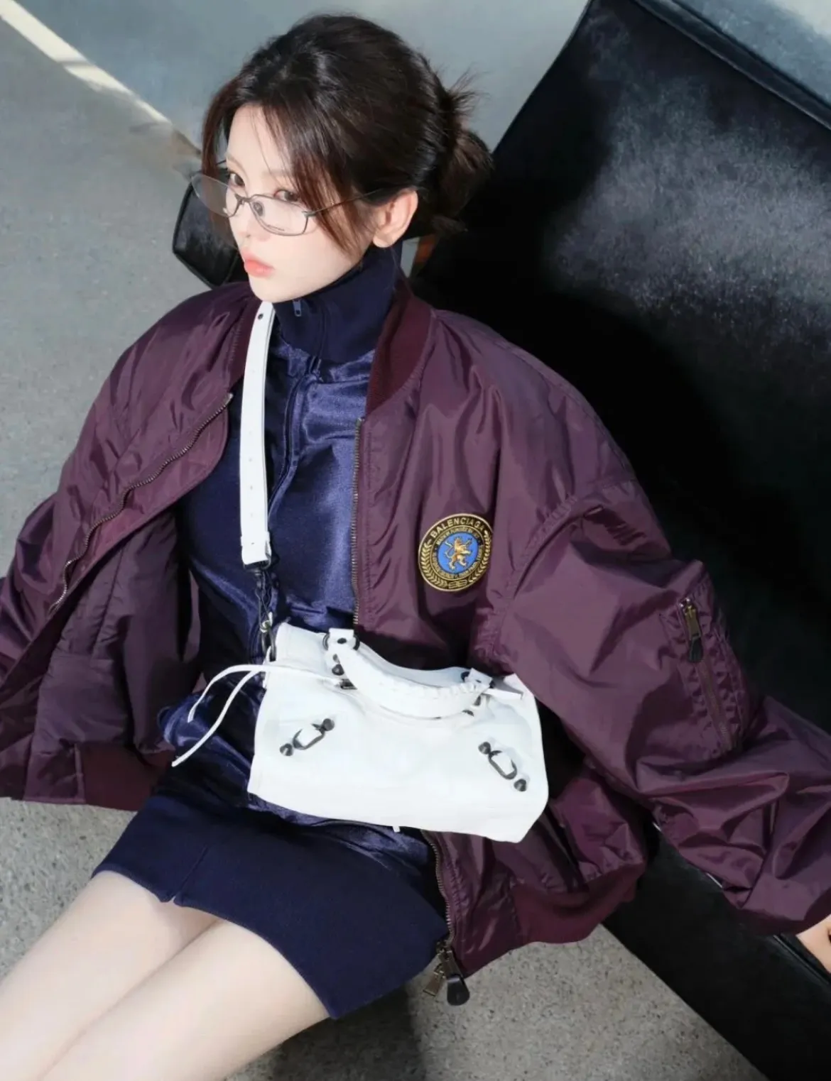 Balenciaga / Balenciaga Manchester United Lion Badge Flying Zip Cotton Jacket Upper Body Consultation Pictureℹ️