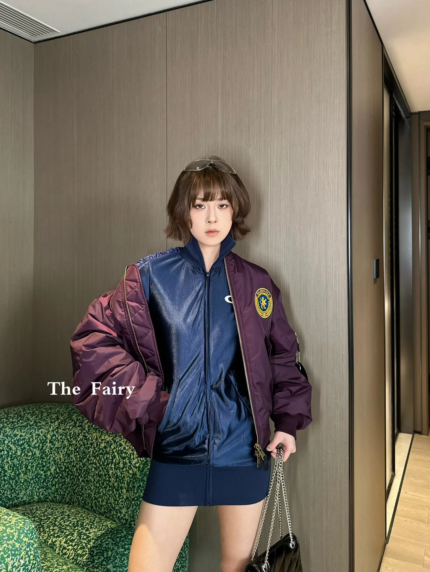 Balenciaga / Balenciaga Manchester United Lion Badge Flying Zip Cotton Jacket Upper Body Consultation Pictureℹ️