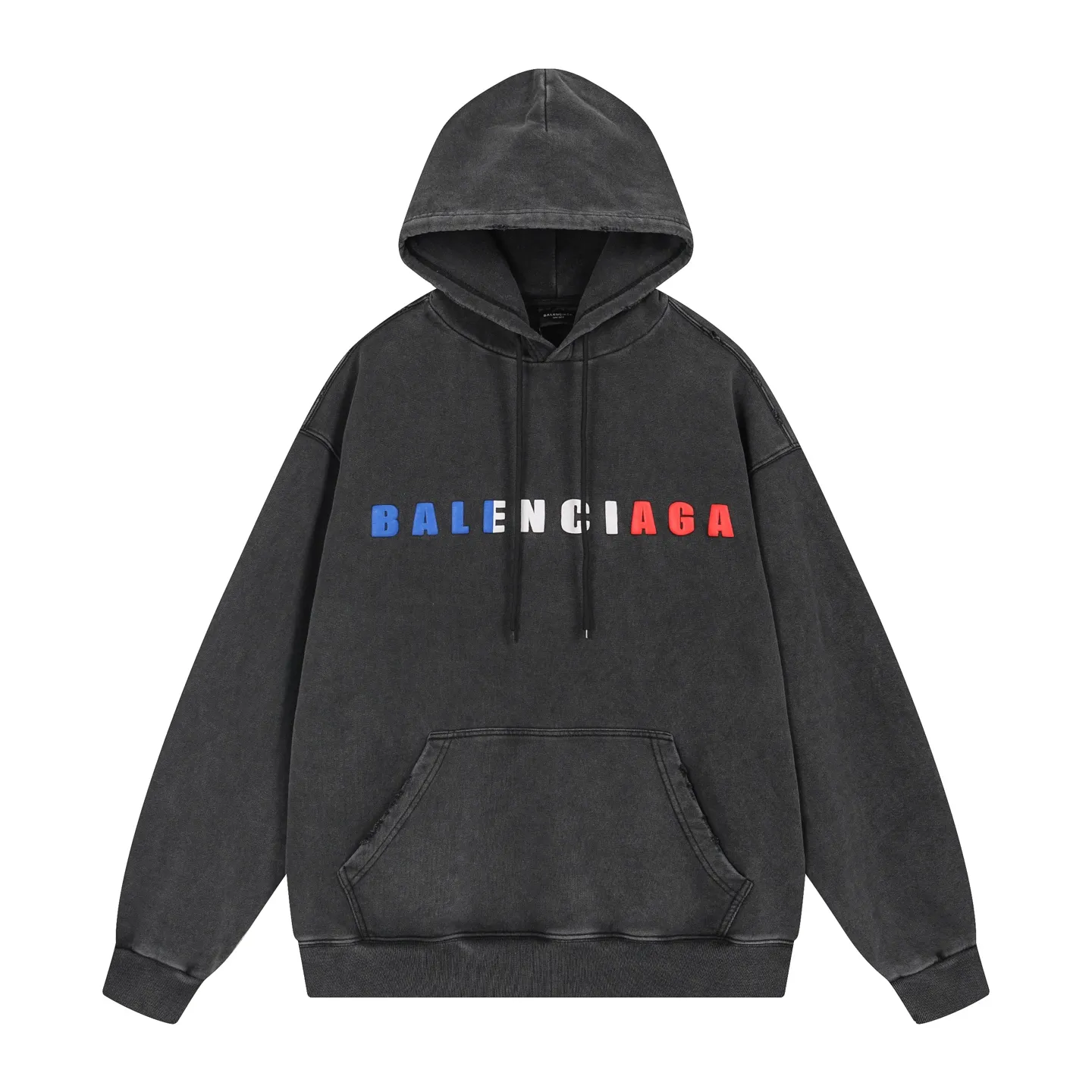 🅿️336 Detailed pictures [Top version. Official website quality] BALENCI*GA/Paris. 25ss latest model. Paris English color LOGO foam printed washed and worn hooded sweatshirt. The brick cabinet is synchronized. The fabric is made of Paris ZP custom-woven and dyed cotton sweatshirt, with a weight of 460 grams. The cloth surface is clean. The cloth pattern is clear, soft and comfortable, and the threads are dyed with no color difference. The classic pattern is foam printed using environmentally friendly imported materials, with clear letters and a strong three-dimensional feel. Restored brick cabinet. The garments were washed and aged, and polished by many hands. Produced by ultra-heavy craftsmanship, the market currency is very different, welcome to compare. The version adopts OS loose shoulder design. The same style for men and women. Code: BL259928 Color: Washed black, floral gray Size: XS S M L