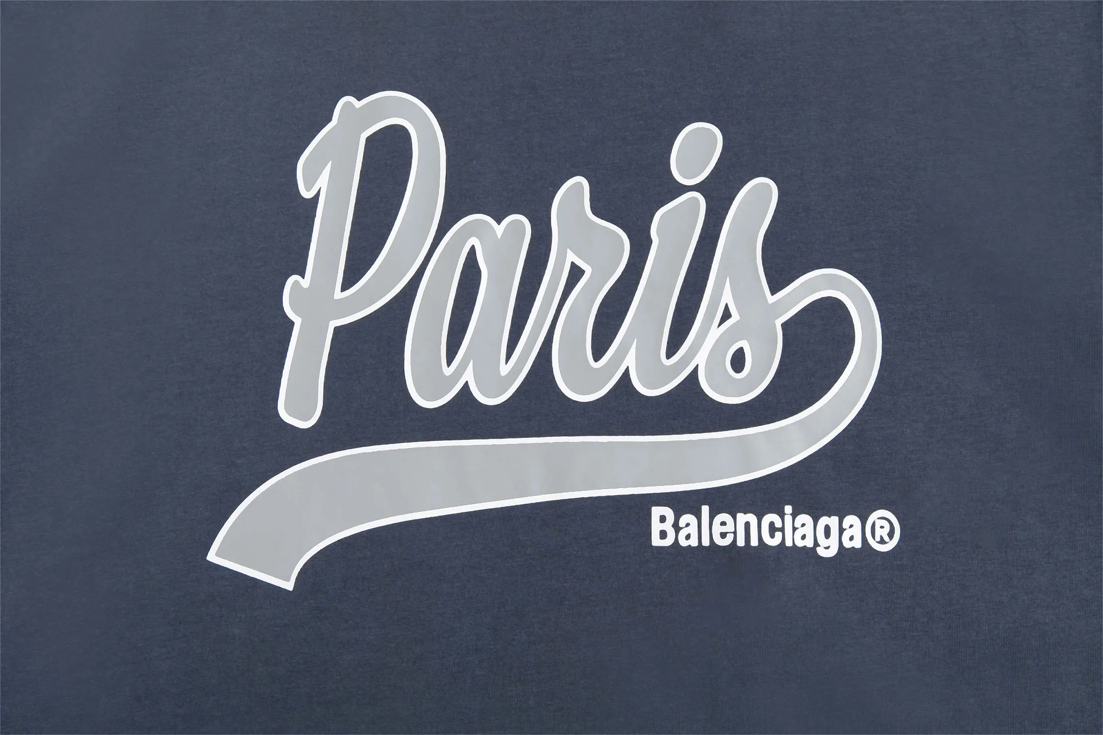 🅿️170 9173# Detailed picture Top version [[BALENCIA*GA] official website quality Paris co-branded front enjoy Paris art print short-sleeved T-shirt OS version loose dropped shoulders Unisex style Fabric: 260g 100% cotton double yarn Process: front printing Garment wash Shape solid color Color: red blue white Size: XS S M L