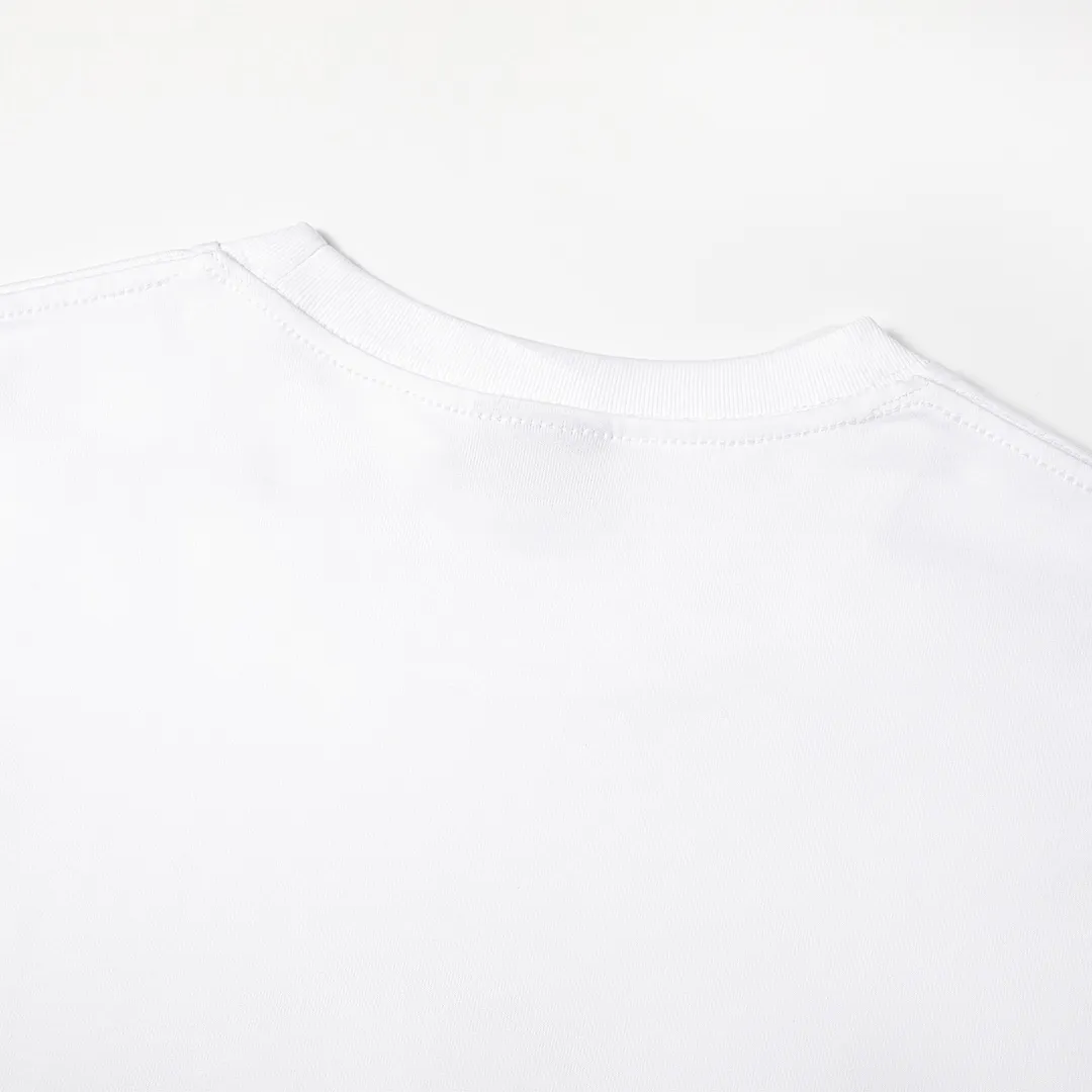 🅿️160 9119# Detailed picture Top version [[BALENCIA*GA] official website quality Paris new flight ticket passport card holder short-sleeved T-shirt OS version loose dropped shoulders Unisex style Fabric: 260 grams 100% cotton double yarn Technology: front panel digital direct printing Garment washing Shaping solid color Color: black white Size: XS S M L