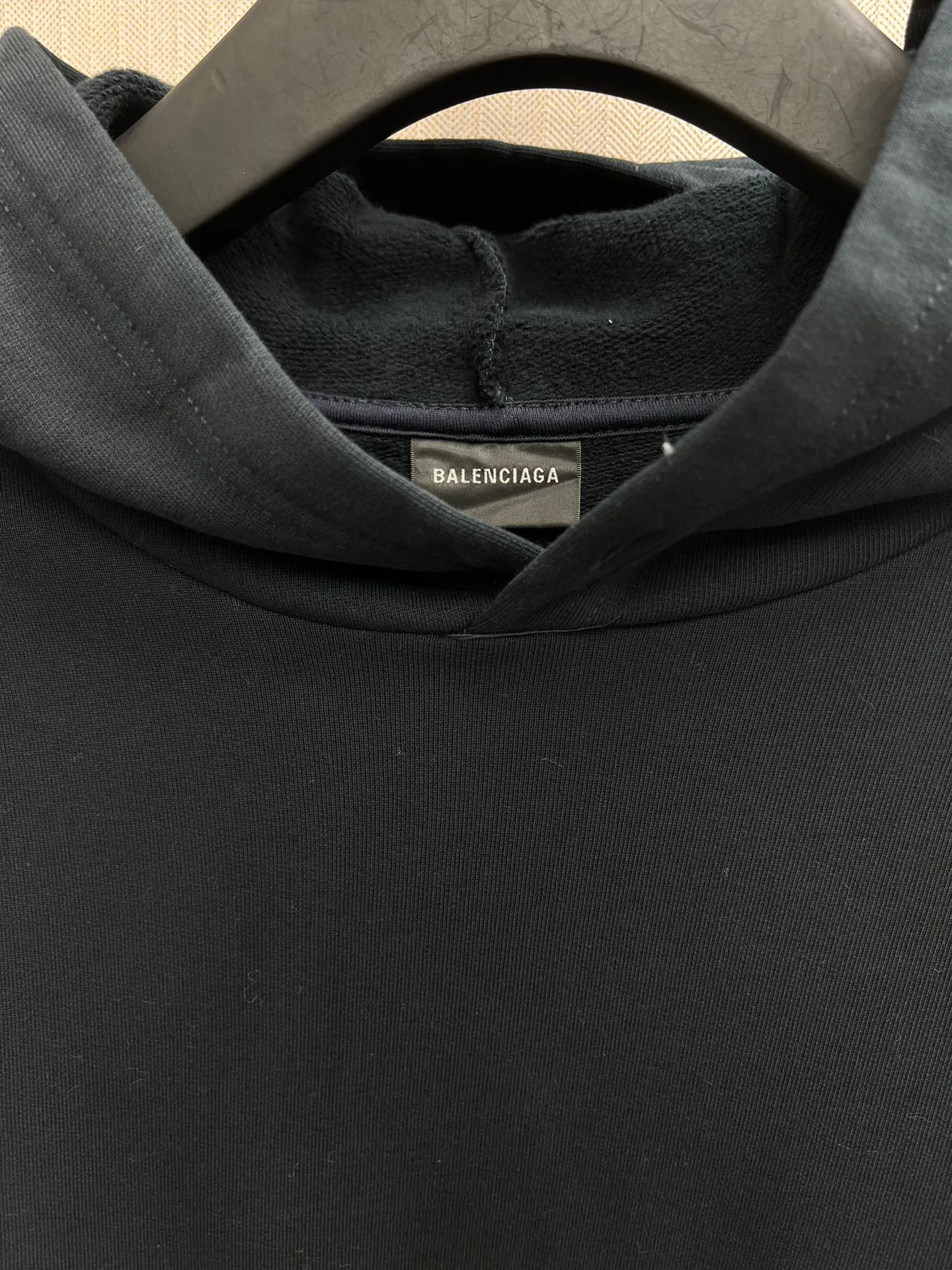🅿️480 Paris 25ss new Unity Sports Icon Hoodie dropped shoulder sleeve hooded sweatshirt loose fit men's black code number: 0.1.2.3.