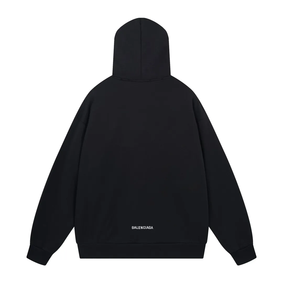 🅿️300 Detailed picture [Top version. Official website quality] BALENCI*GA/Paris BALENCI*GA#Valentine's Day. The latest model limited to Chinese Valentine's Day, love embroidered hooded sweatshirt. Brick cabinet synchronization. The fabric is made of Paris ZP custom-woven and dyed cotton double-yarn David sweatshirt. The weight is 450 grams. The cloth surface is clean. The cloth pattern is clear. Soft and comfortable. The color fastness is good. It is not easy to change color. The threads are woven and dyed with no color difference. The front and back embroidery is embroidered with an embroidery machine imported from Tajima. The effect is three-dimensional, and the version adopts the OS loose off-shoulder version. Same style for men and women. Code: BL238011 Color: washed black. Off-white. Size: XS S M L