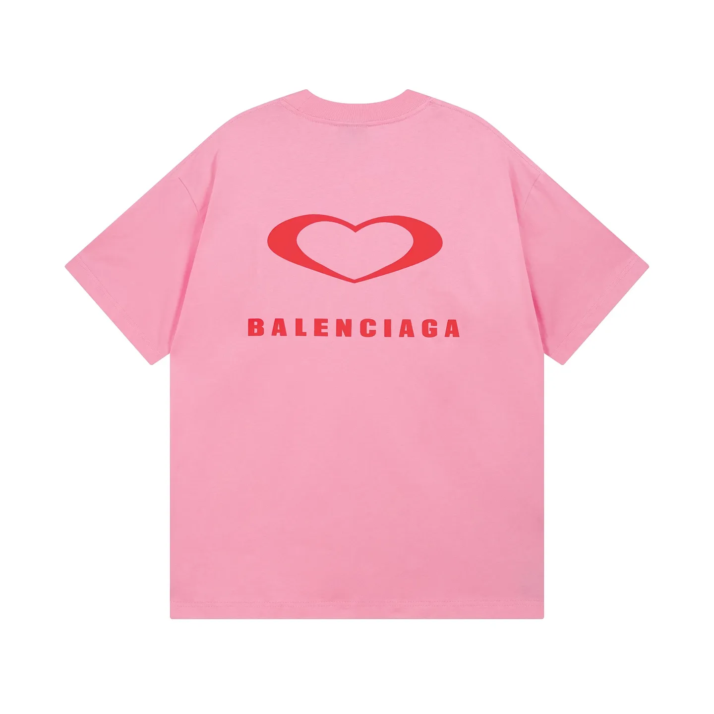 🅿️186 real photos [Top version. Official website quality] BALENCI*GA/Paris. SS25 latest model, Paris Chinese Valentine's Day limited edition, short-sleeved T-shirt with love LOGO embroidery on the front and love LOGO printing on the back. Brick cabinet synchronization. Genuine product developed at the first time, welcome to compare! The fabric is made of Paris ZP custom-woven and dyed cotton double yarn. Weighing 260 grams, the cloth surface is clean. The cloth pattern is clear, soft and comfortable. The threads are dyed with no color difference. The embroidery is done using imported Tajima embroidery machines. The printing uses environmentally friendly imported rubber paddles. The letters are clear and the effect is three-dimensional. The version adopts OS loose shoulder design. Same style for men and women. Code: BL253721 Color: black, red, pink, off-white Size: XS S M L