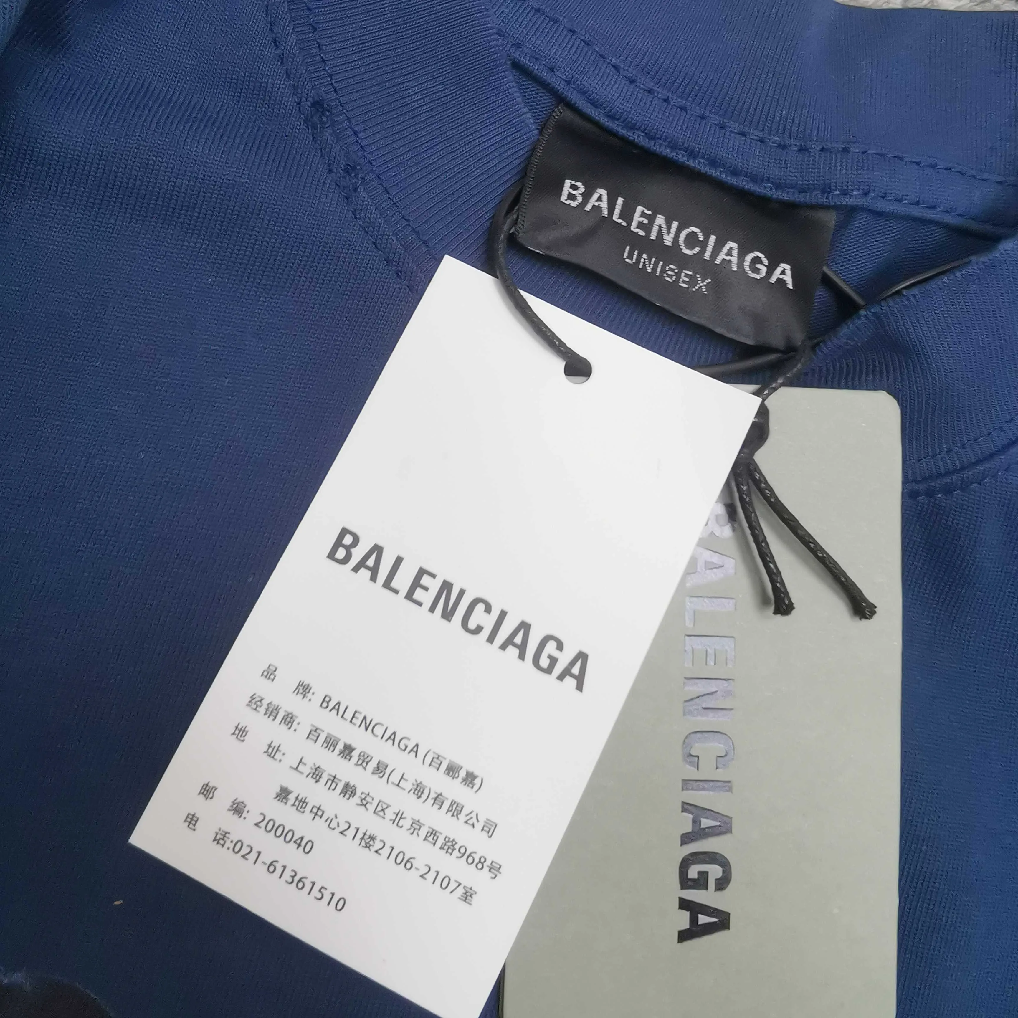 Top tested version ⭐️ Balenciaga SS25 Brand Ambassador Fanclub Series Printed pattern short-sleeved T-shirt Loose fit Color: Dark Blue Size: XS S M L P280