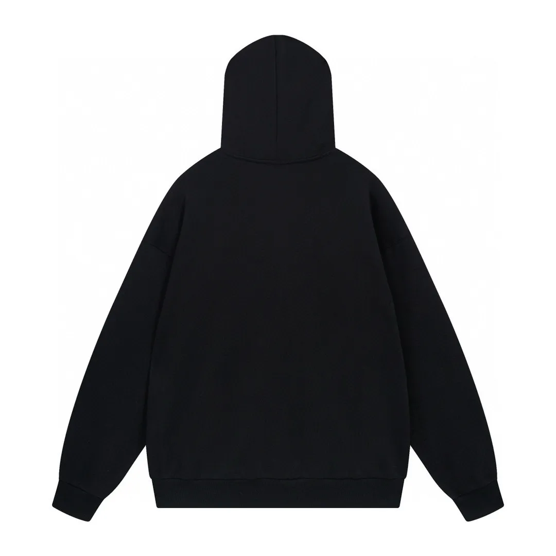 🅿️300 Detailed picture [Top version. Official website quality] BALENCI*GA/Paris co-branded Adidas embroidered front LOGO long-sleeved hooded sweatshirt. The fabric is made of Paris ZP custom-woven and dyed cotton sweatshirt. The weight is 450 grams, the cloth surface is clean. The cloth pattern is clear, soft and comfortable. The color fastness is good. It is not easy to change color. The threads are dyed with no color difference. The LOGO pattern letters are embroidered using imported embroidery machines, and the letters are three-dimensional and full. It is produced in Jubie market based on pictures, and comparisons are welcome. Restored brick cabinets. The version adopts OS loose shoulder design. Same style for men and women. Code: BL238017 Color: dark green, black Size: XS S M L