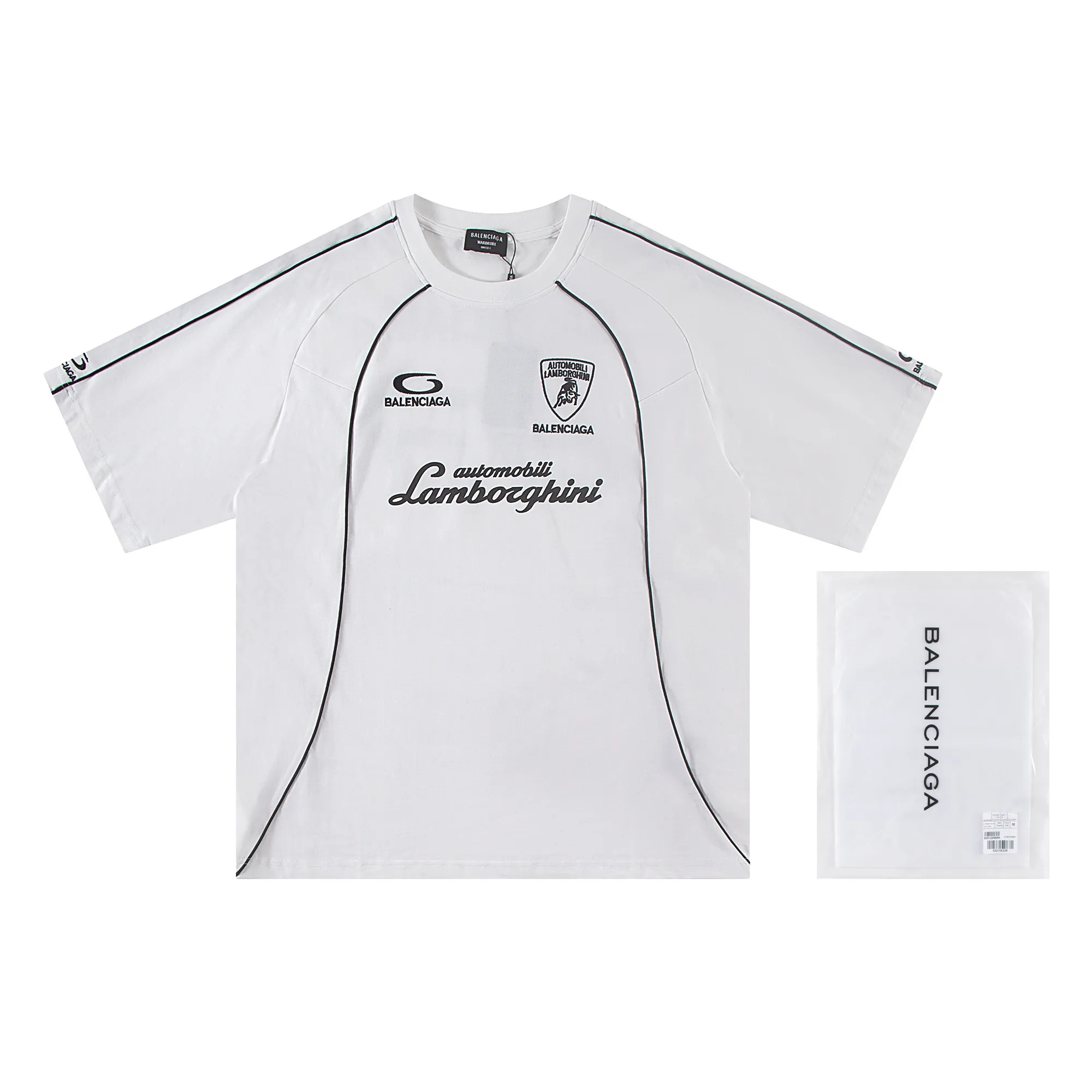 🅿️200 Balenciaga 2026 new T-shirt jersey Material: Made of high version 300g double yarn combed cotton Size: S M L XL Color: black and white Style number: W888