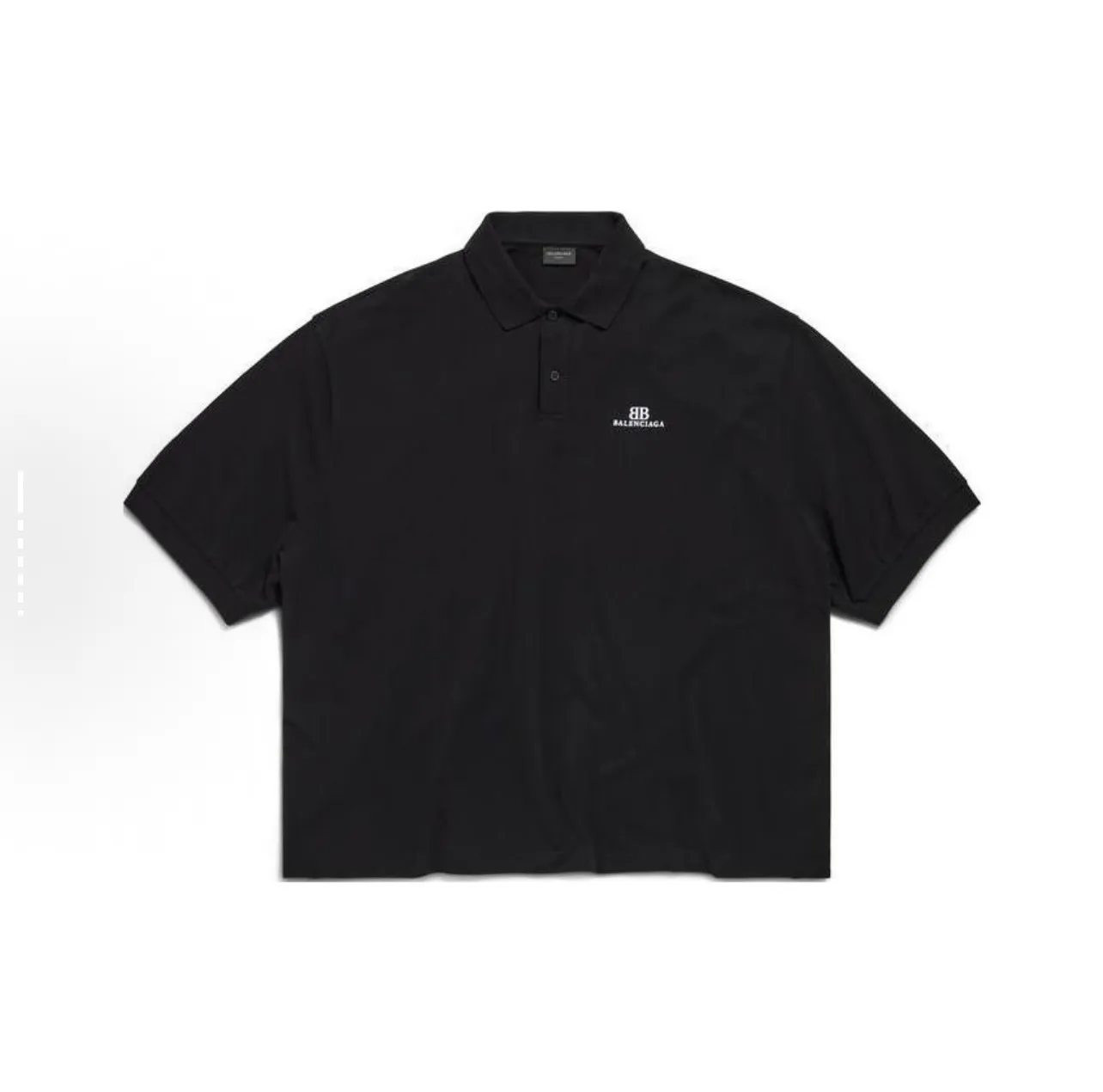 🅿️200 Actual pictures [Top version. Official website quality] BALENCI*GA/Paris #2025 new style, Paris classic LOGO double B embroidered POLO shirt, pure cotton rib cuffs, welcome to compare! The fabric is made of Paris ZP custom-woven and dyed cotton pique, with a weight of 260 grams. The cloth surface is clean. The cloth pattern is clear, soft and comfortable. The threads are woven and dyed with no color difference. The embroidered LOGO is embroidered using imported Tajima embroidery machine. The effect is three-dimensional. Restore the brick cabinet, adopt OS loose shoulder style. Same style for men and women. Coding: BL252205 Color: black, white Size: XS S M L