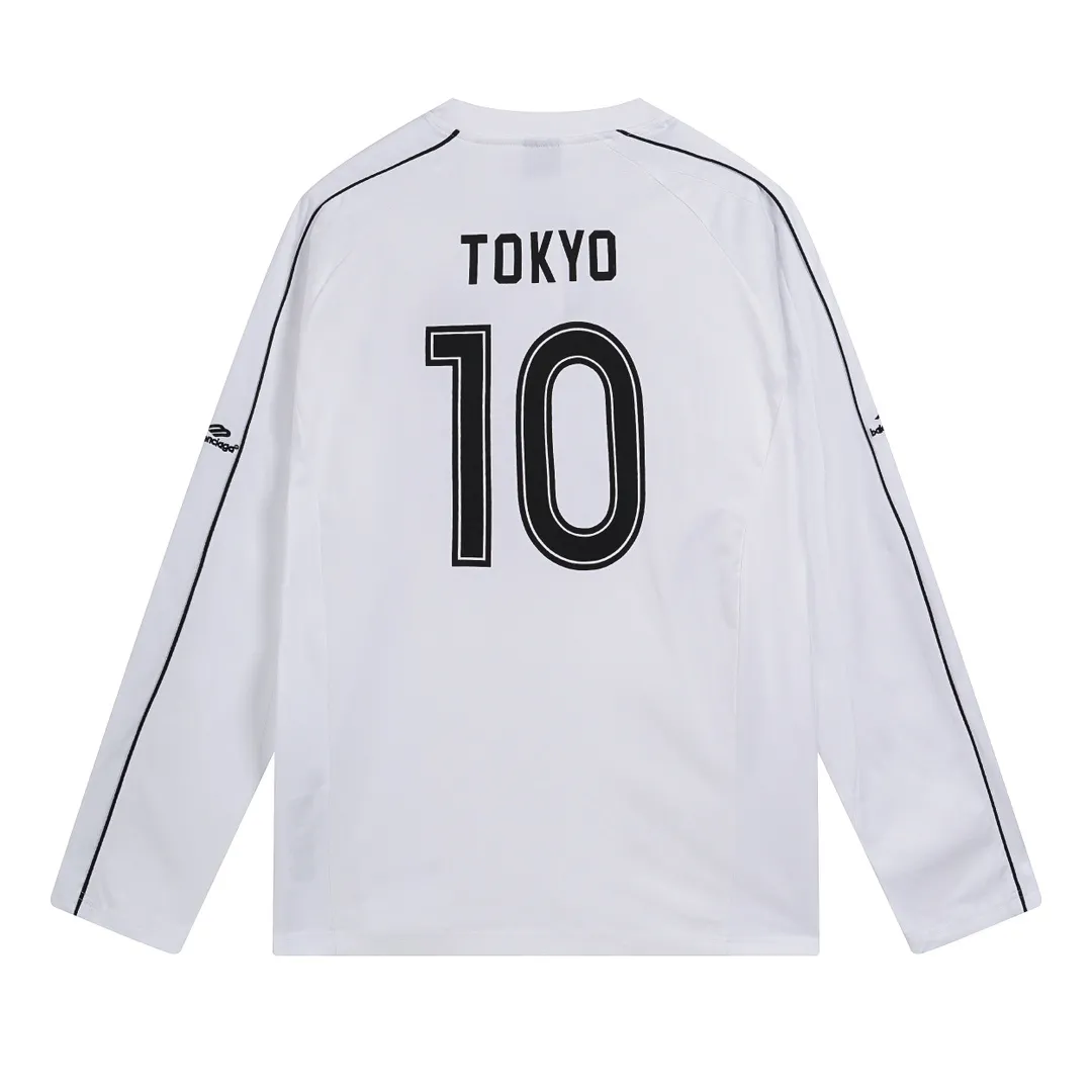 🅿️358 - BALENCI*GA Paris Manchester United co-branded football No. 10 embroidery printed long sleeves, the fabric is made of Paris custom-woven and dyed double-yarn pure cotton fabric. The weight is 280g. The thread is custom-woven and dyed without color difference. The front and rear panels use imported glue screen printing technology + the front and left sleeves use imported Tajima embroidery machine matt light heavy embroidery technology, two high-temperature shaping washes, os dropped shoulders, loose version, same style for men and women! ! -Color: black pink white red -SIZE: XS S M L style number 8606#