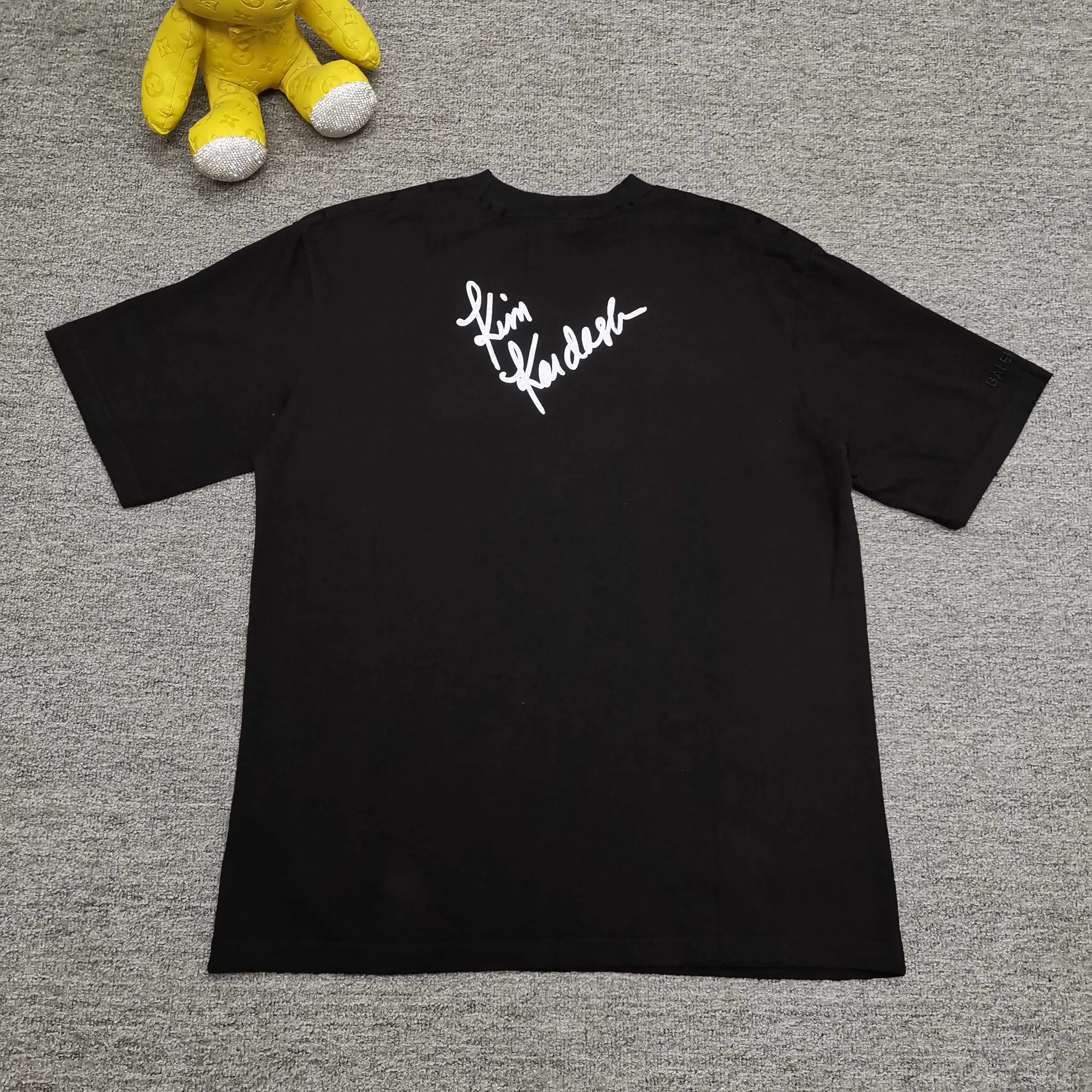 Top tested version ⭐️ Balenciaga SS25 Brand Ambassador Fanclub Series Letter Print Short Sleeve T-shirt Loose Fit Color: Black Size: XS S M L P280