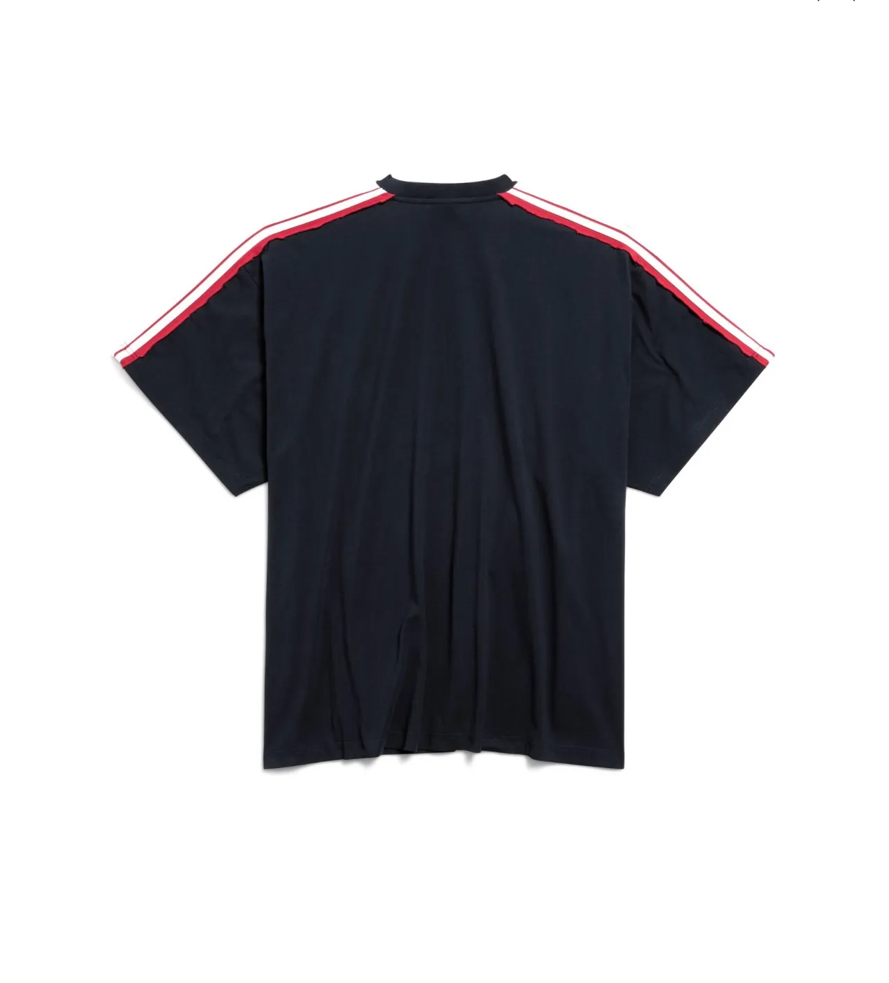 🅿️196 Detailed picture [Top version. Official website quality] BALENCI*GA/Paris SS25 latest model, raglan sleeves with color matching, drawstring, and classic LOGO short-sleeved T-shirt embroidered on the front left chest #Classic Fashion. Brick cabinets are synchronized and developed at the first time. The fabric is made of Paris ZP custom-woven and dyed cotton double yarn. Weighing 260 grams, the cloth surface is clean. The cloth pattern is clear, soft and comfortable. The threads are dyed with no color difference. The classic pattern embroidery is embroidered using an imported Tajima embroidery machine. The letters are clear, three-dimensional and without burrs. Jubie market produces pictures based on pictures. Welcome to compare. The version adopts OS loose shoulder design. Same style for men and women. Code: BL253685 Color: black, white Size: XS S M L