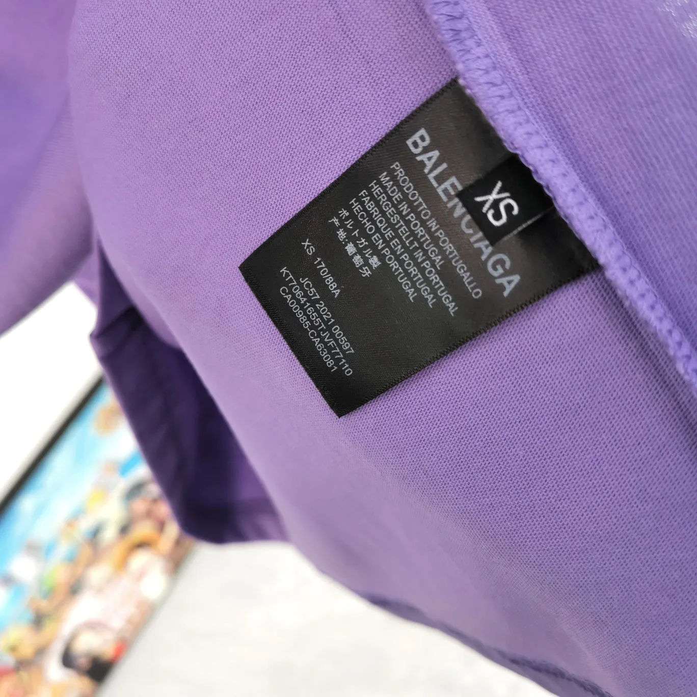 [New arrival] The top proven version of Balenciaga BALENCIAGA double-ring embroidery ski limited to male and female couples star same style pure cotton short-sleeved T-shirt BEHRINGER embroidery technology, environmentally friendly series! The embroidery is meticulous and detailed! The font is full and the texture is clear! The fabric is made of 280g high-count double-yarn pure cotton, polyester-free, and absolutely no pilling! Size: XS-L Color: Off-white Taro Purple P:250